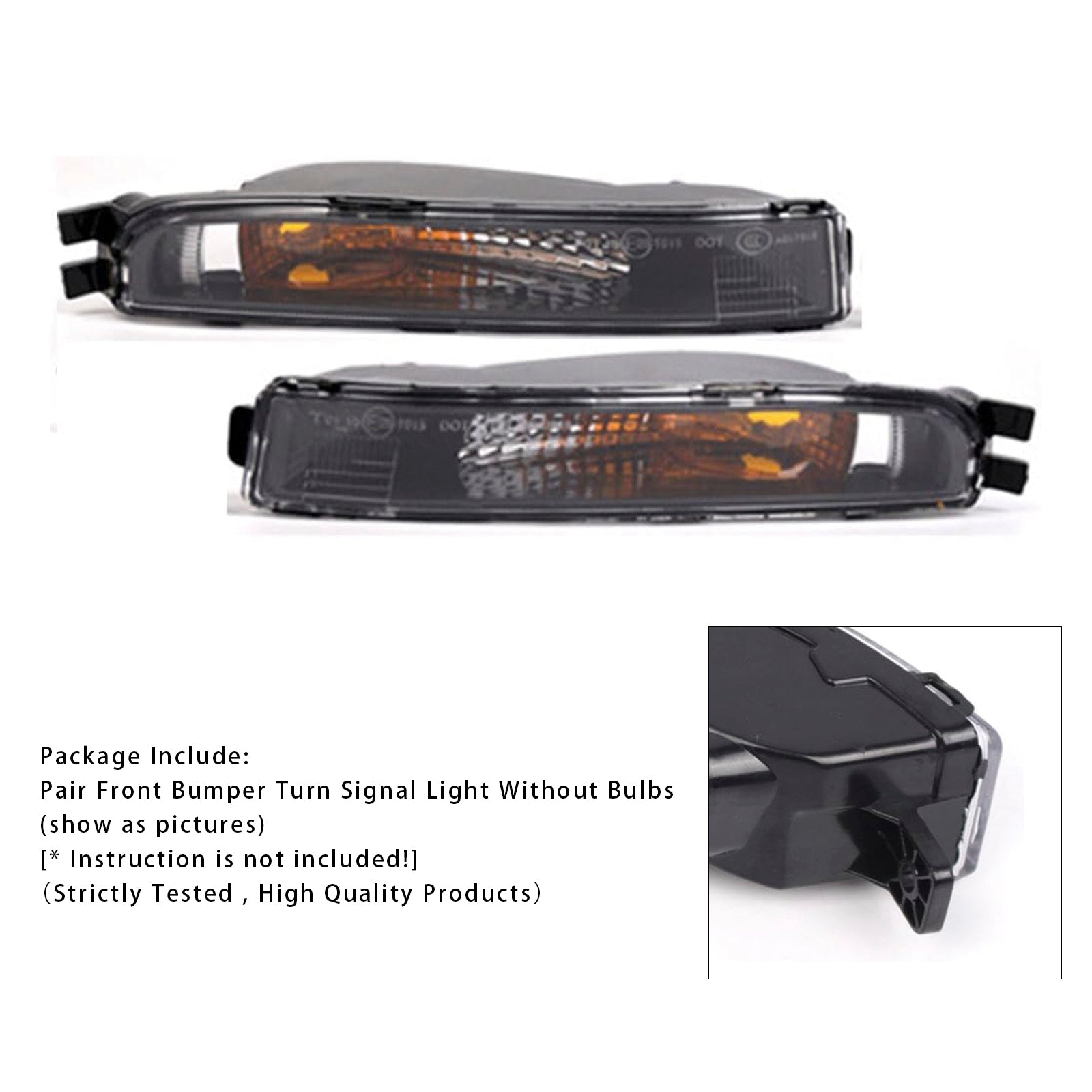 Coppia di indicatori del paraurti anteriore senza lampadine per VW Beetle 2012-2019 5C5953041A