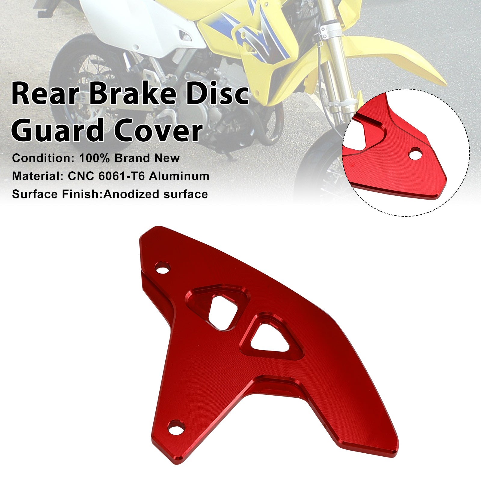 Protector de disco de freno trasero para Suzuki DR-Z400SM 2000-2024 DRZ400/S/E