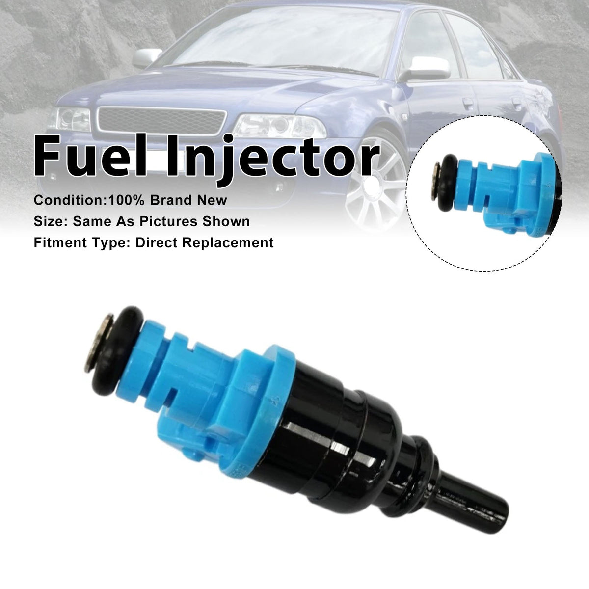 1x Brandstofinjector voor Audi A4 1.6L 94-08 en 1.8 quattro 1995-2000 058133551F