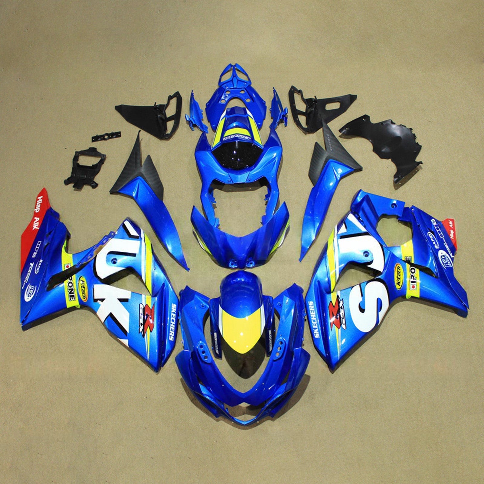 Komplet oklepa z vbrizgano ABS plastiko za Suzuki GSXR1000 2009-2016 K9