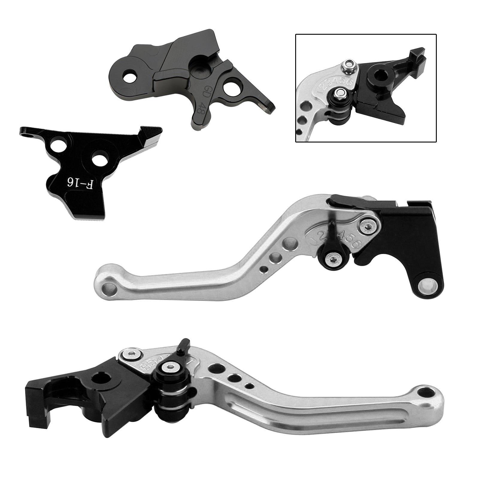 Lyhyt jarru ja kytkinvipu Harley X350 2022-2023: lle