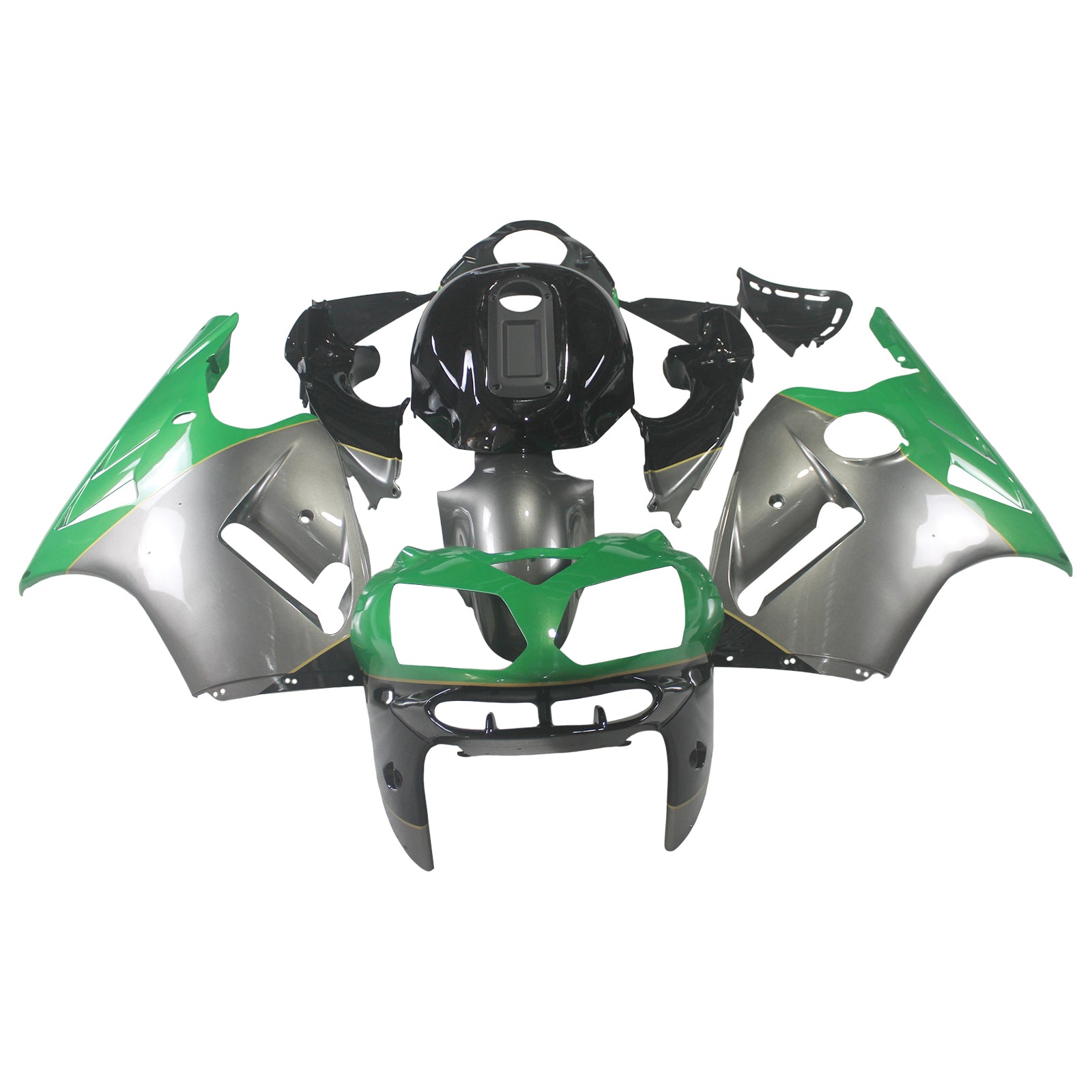 Injection carénage kit carrosserie plastique ABS fit pour Kawasaki ZX12R 2002-2005
