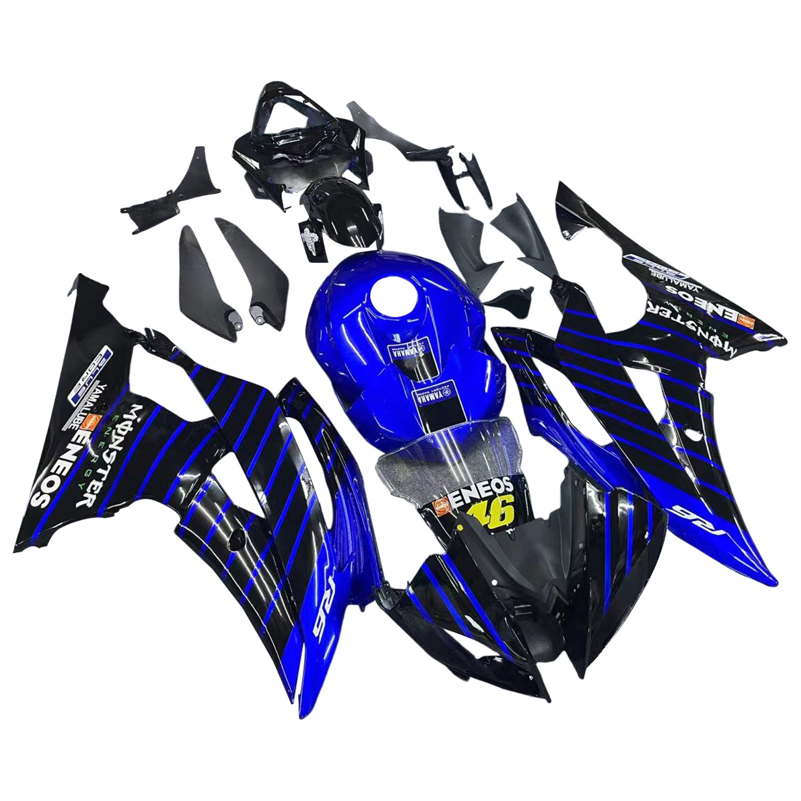 Injection Fairing Kit Bodywork Plastic ABS fit For Yamaha YZF 600 R6 2008-2016