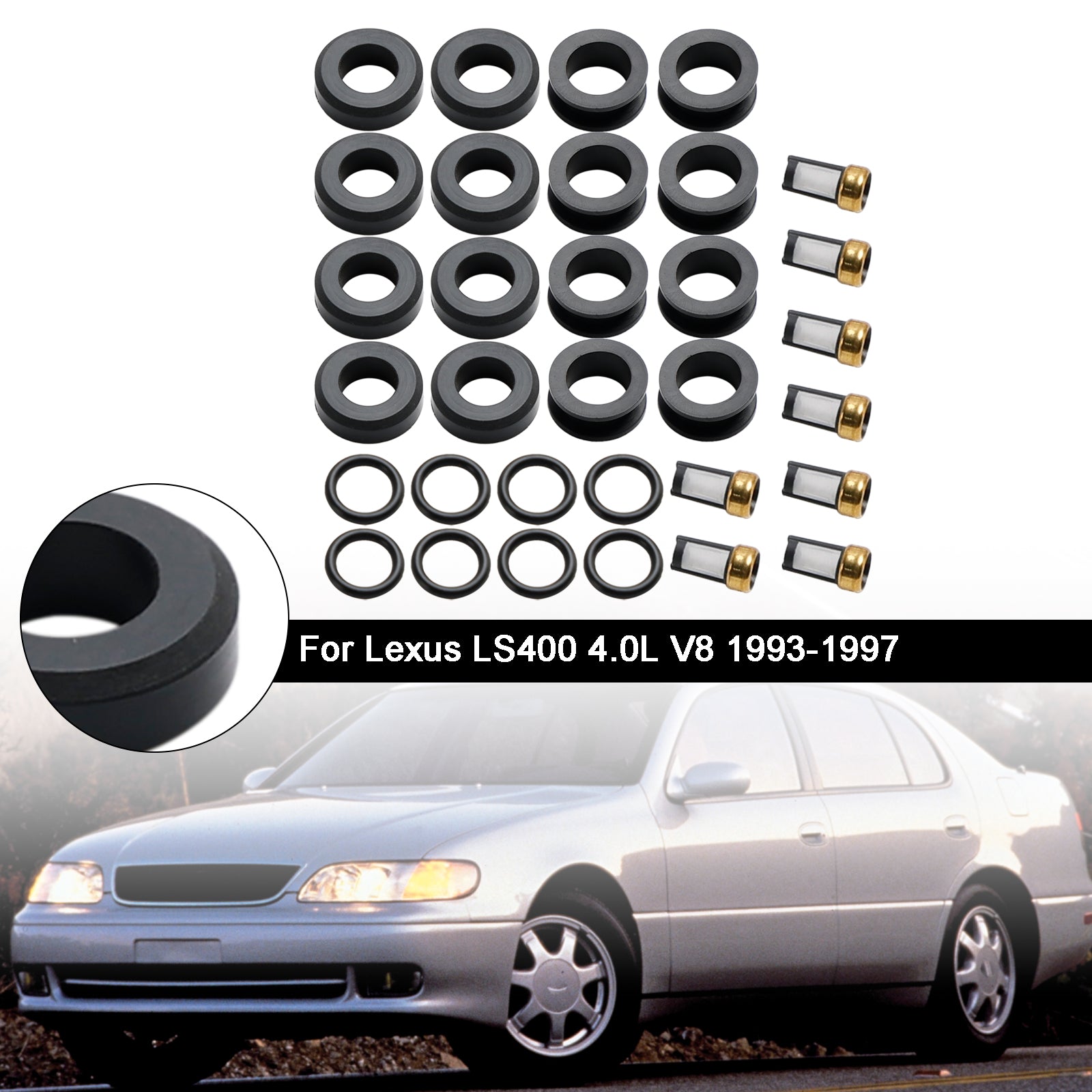 23250-50020 kompleti za popravilo injektorjev za gorivo za Lexus LS400 SC400 4,0L V8 1992-97