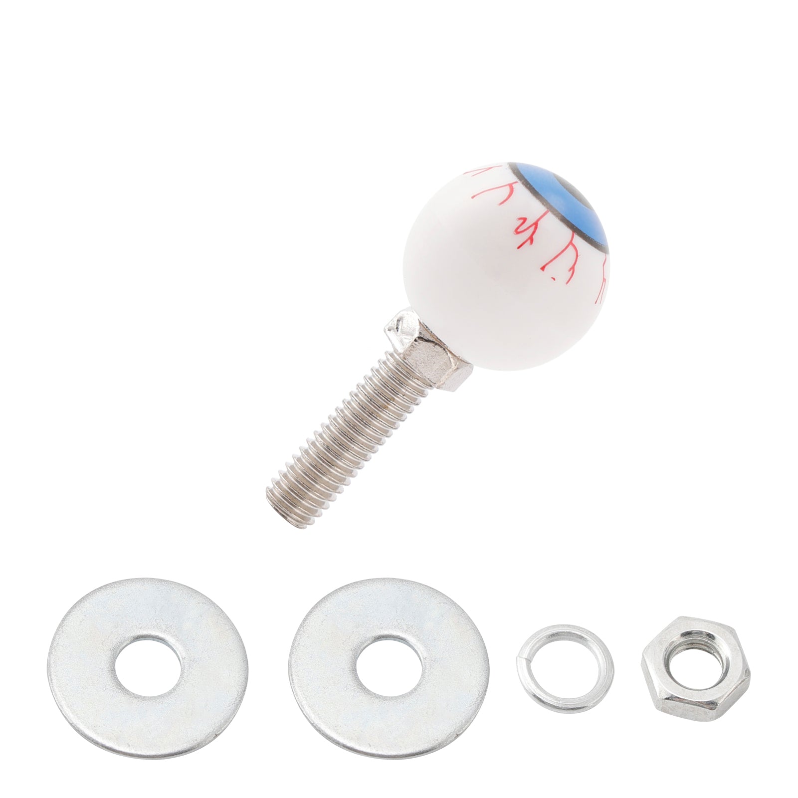 4x muovinen rekisterikilven pultit moottoripyörään ja polkupyörään, ruuvattu kehysmutteriin