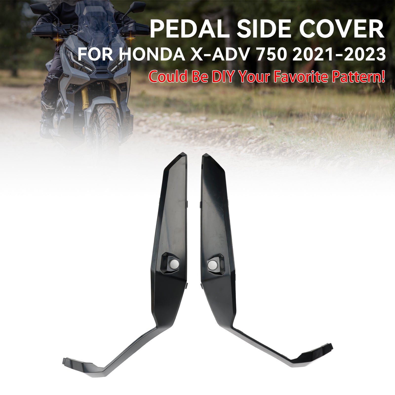 Cubierta del panel de protección del pedal lateral no pintado para Honda X-ADV 750 2021-2023