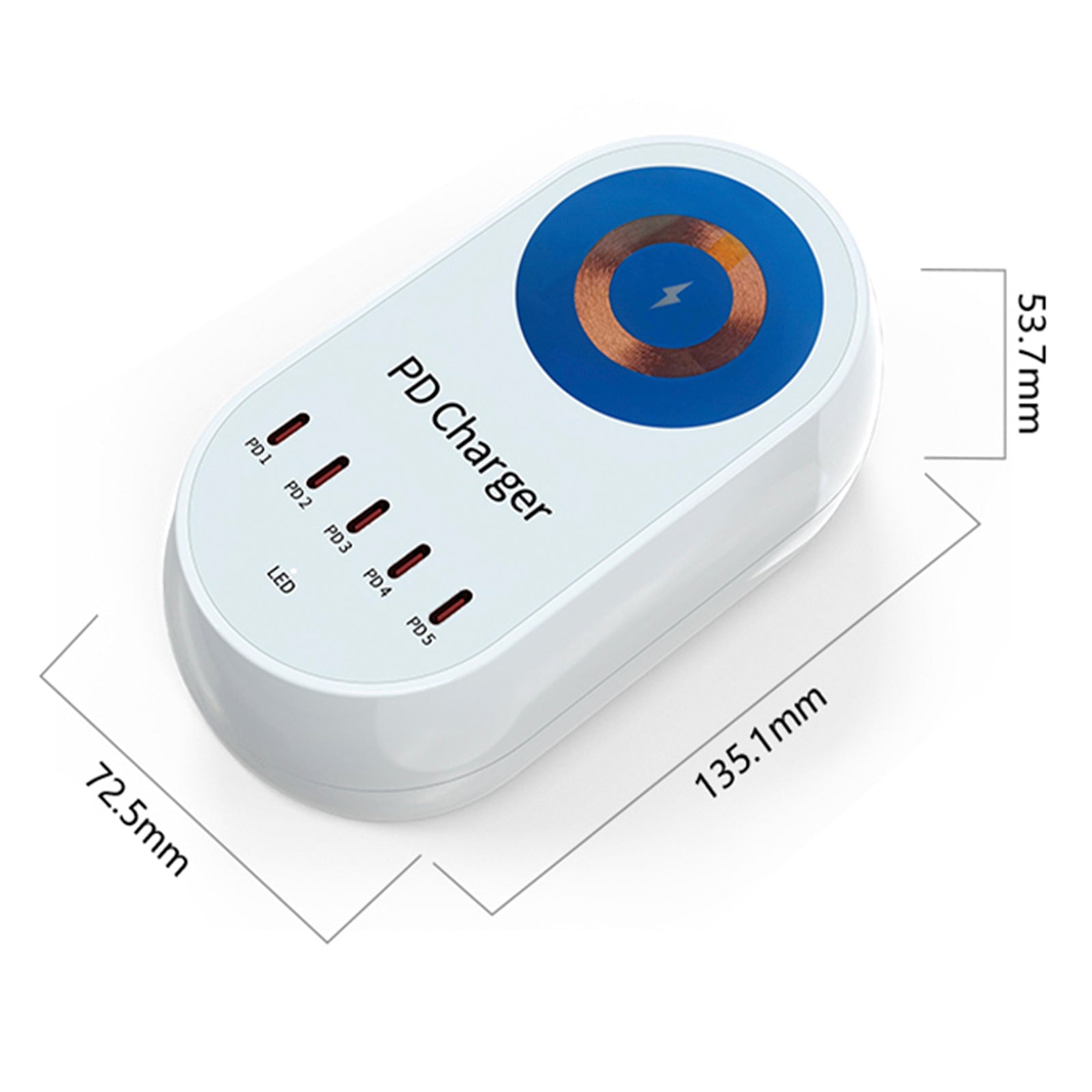 140 W Wireless Magnetic Charger, Fast Charge PD100 W voor laptop en mobiele telefoon