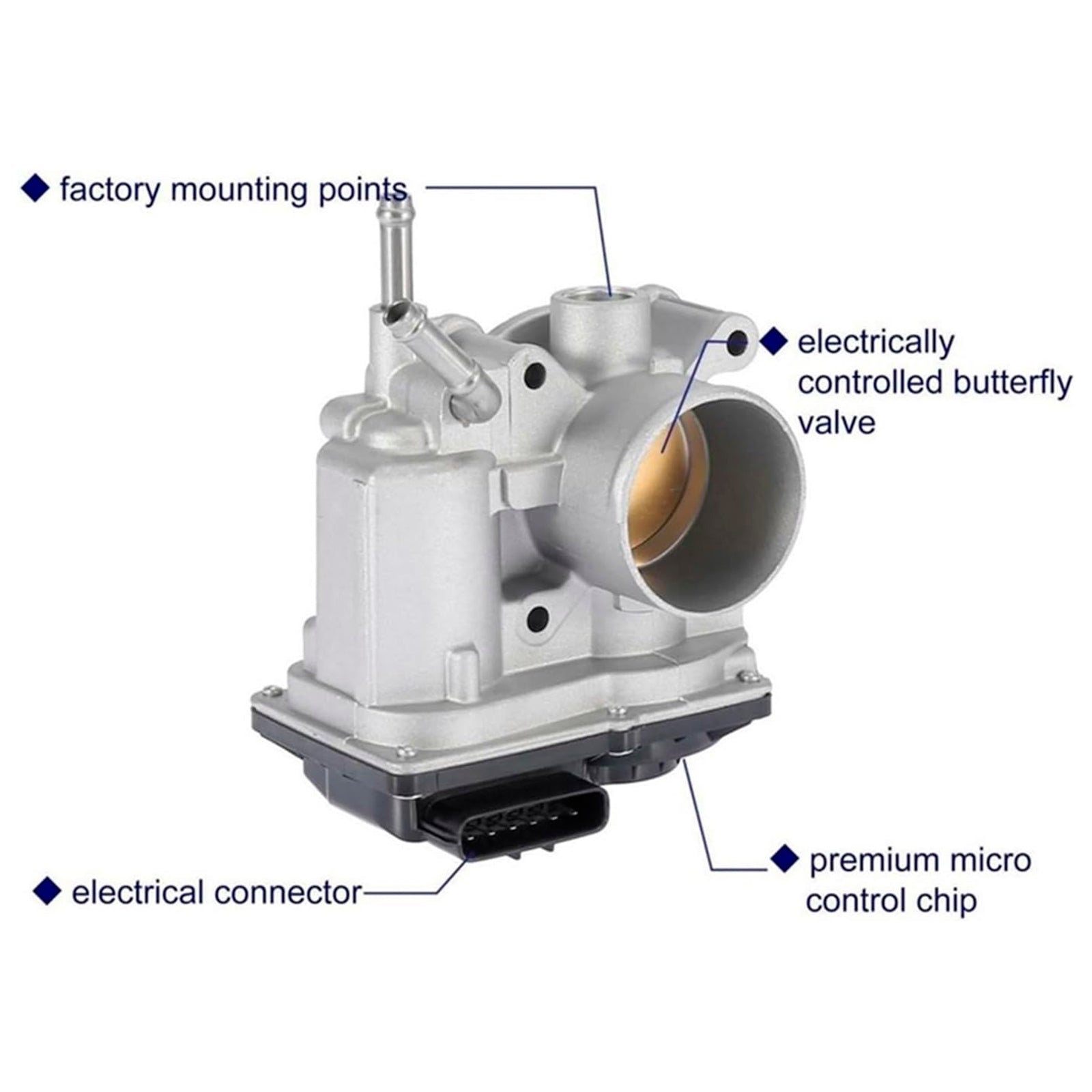 Butterfly Body 22030-0d021 voor Toyota Avensis (_T25_) 2003-2008