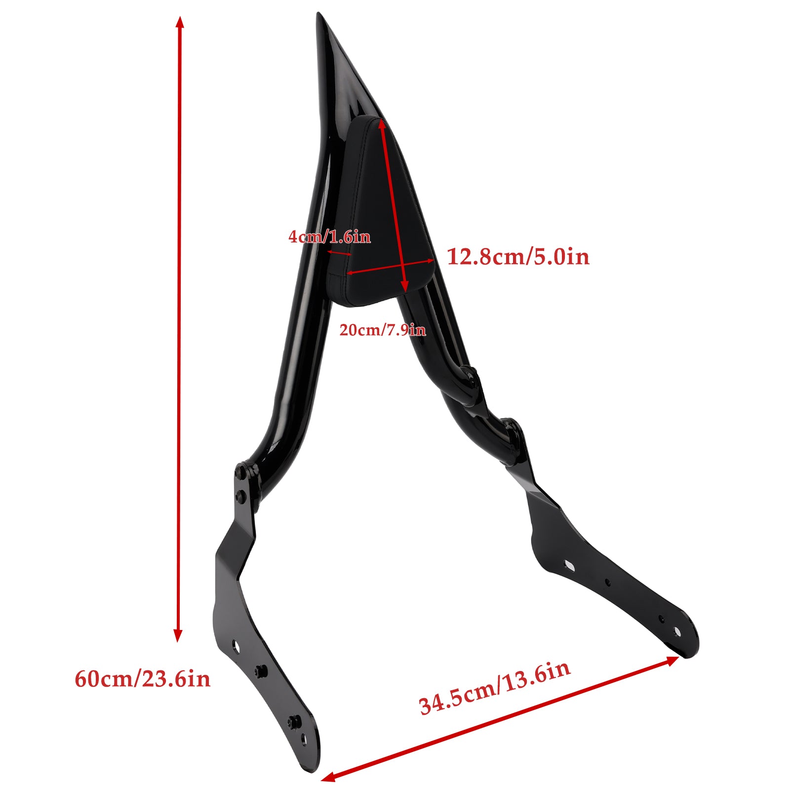 Dossier passager Sissy Bar pour Kawasaki VN650 Vulcan S 650 2015-2024