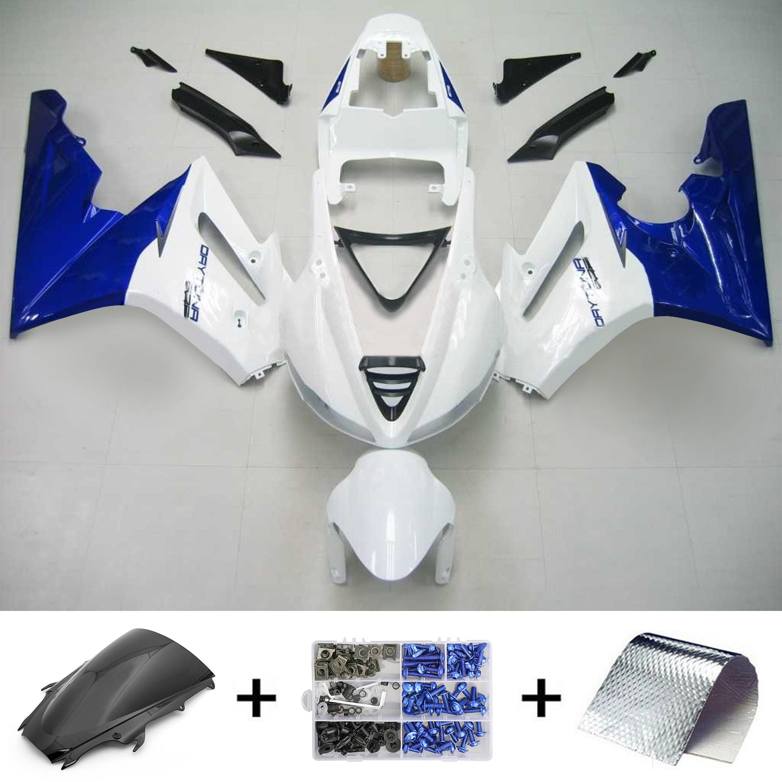 Kit de carénage par injection , carrosserie en plastique ABS Pour Triumph Daytona 675 2009-2012