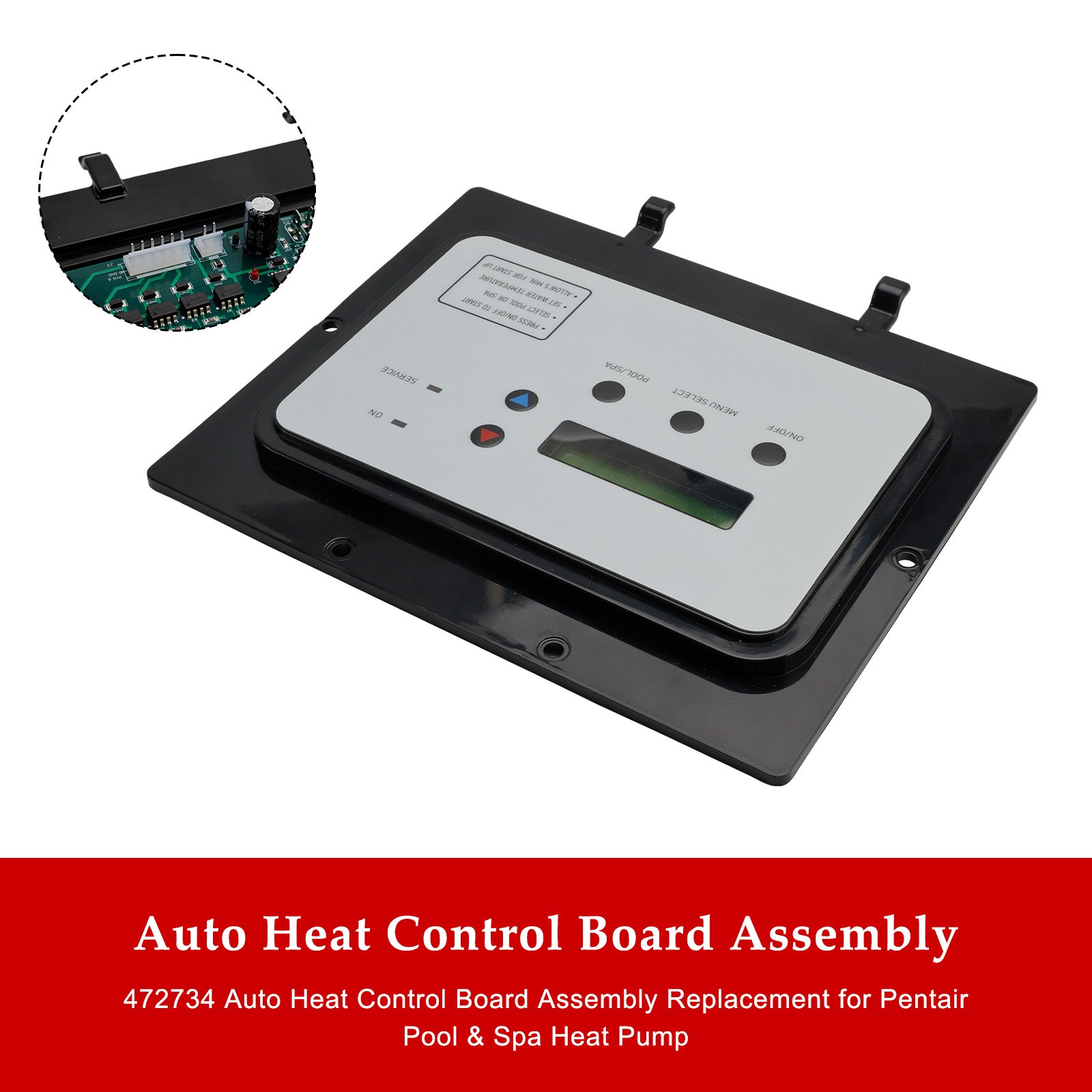 Besturingskaart automatische verwarming 472734 Vervanging voor Pentair UltraTemp