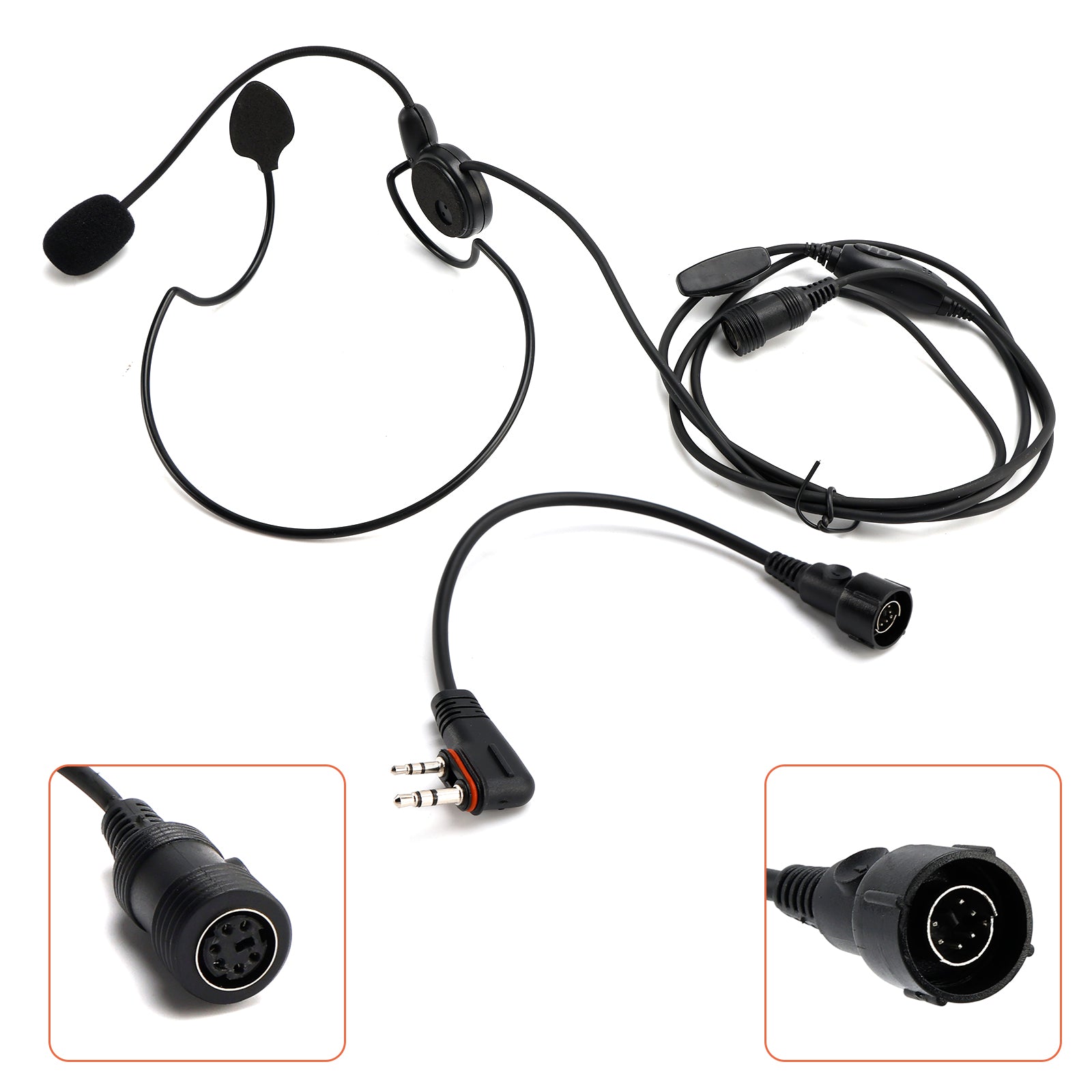 Câble de conversion A24 pour casque tactique arrière 616-C2 (compatible A25CE et A25N).