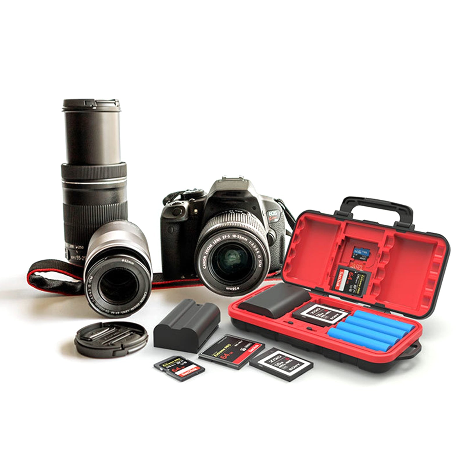 Kameran muistikortin suojakotelo Kameran akkukotelo SD/TF-kortin tallennuslaatikkosarja