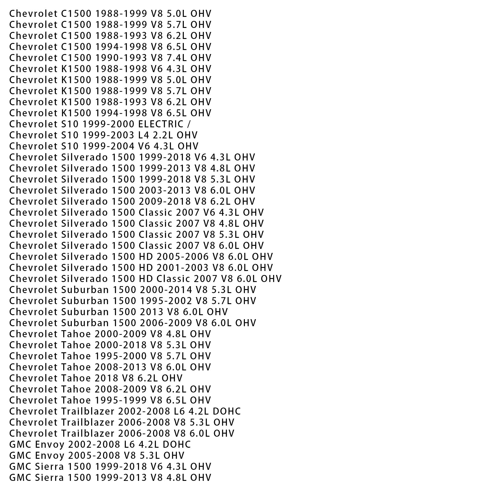 Chevrolet C1500 L6 4,1 L 1994-1998 (40048044) OHV-differentiaalitapaus.