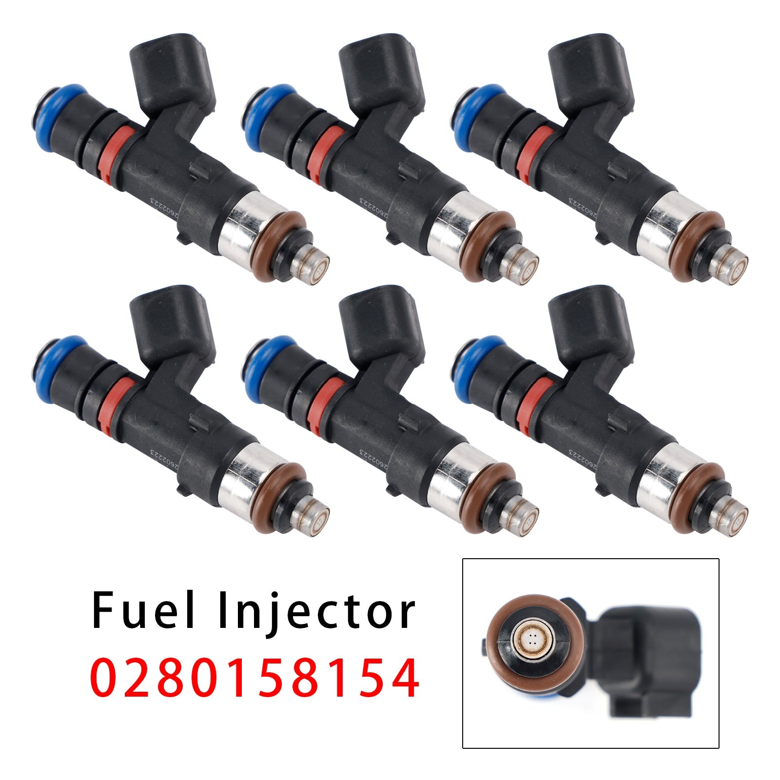 6 iniettori di carburante per Saturn Outlook Vue GMC Acadia Enclave 07-08 0280158154