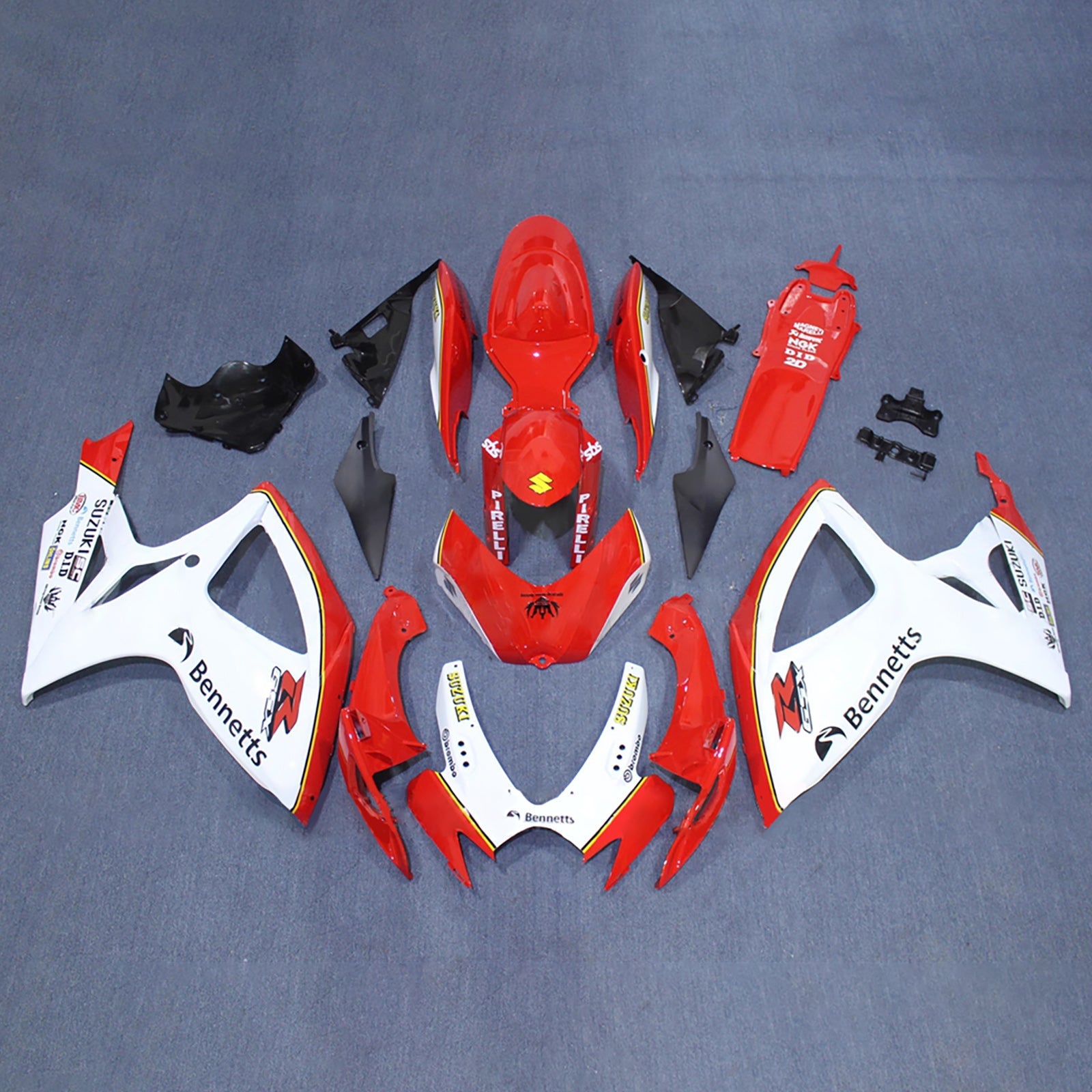 Komplet oklepa z vbrizgano ABS plastiko za Suzuki GSXR 600/750 2006-2007 K6