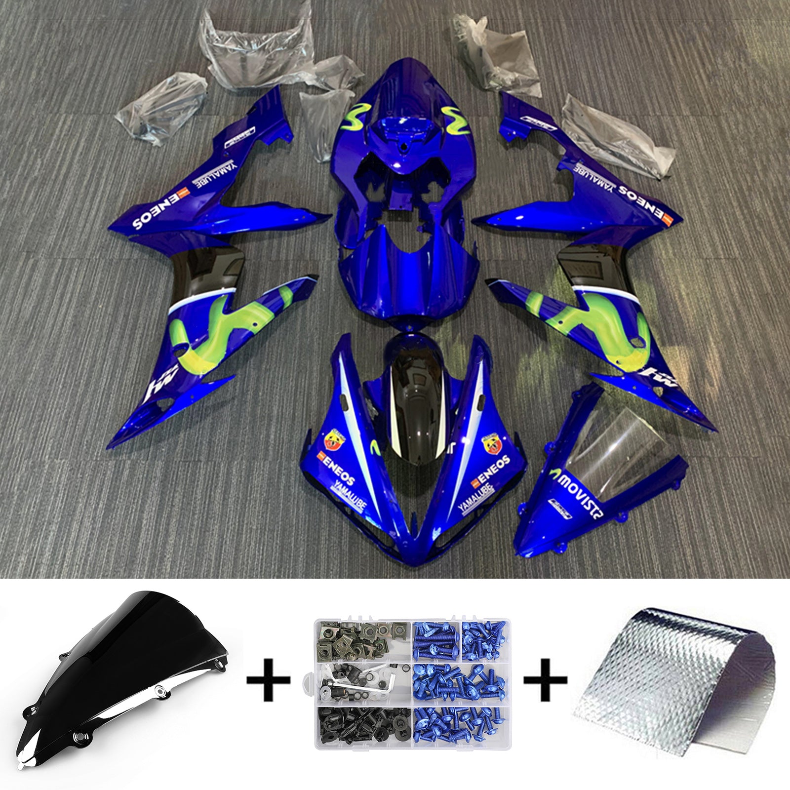 Wtryskowe Zestaw owiewki nadwozie Plastikowe ABS DOSIDY DO YAMAHA YZF 1000 R1 2004-2006