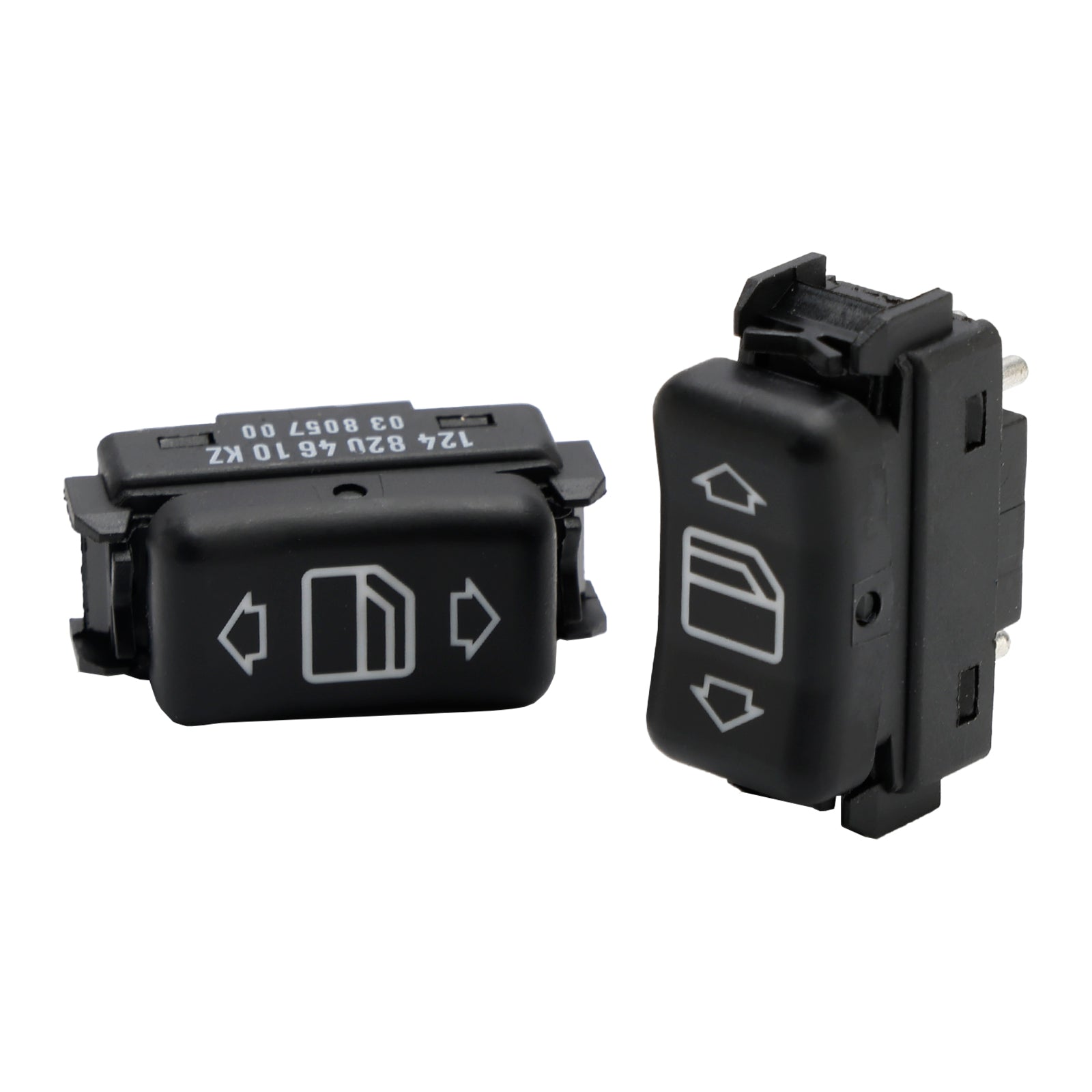 2X Botón de interruptor de ventana eléctrica de consola frontal para Mercedes Benz W124 S126 W190