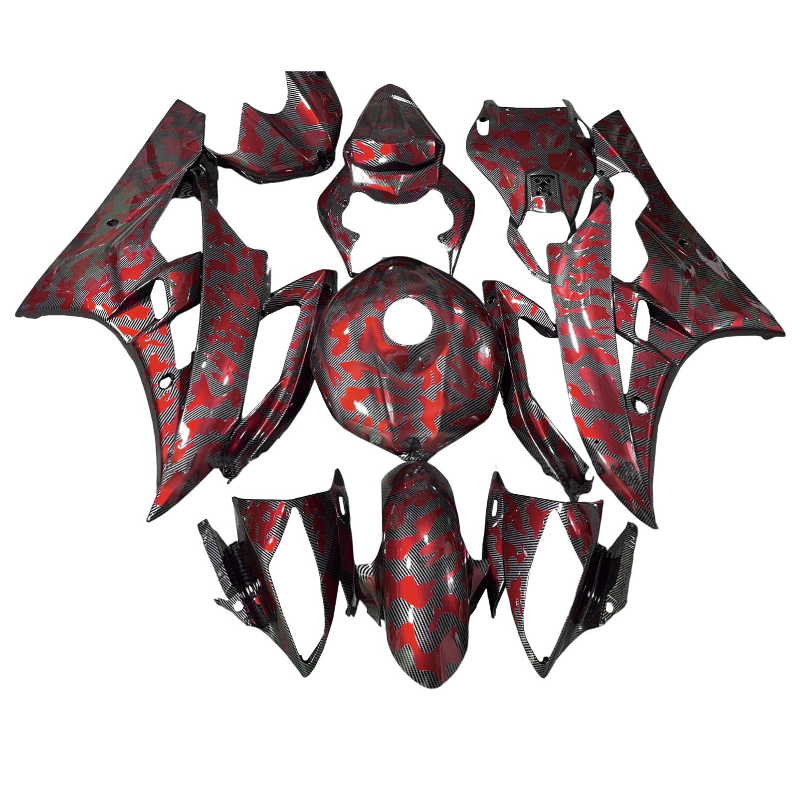 Komplet oklepa iz ABS plastike za Yamaho YZFR6 YZF-R6 2006-2007