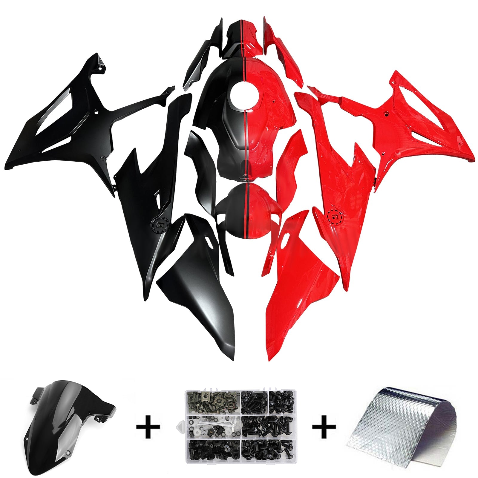 Kit de carénage d'injection pour BMW M1000RR S1000RR 2019-2022 Carrosserie Plastique ABS