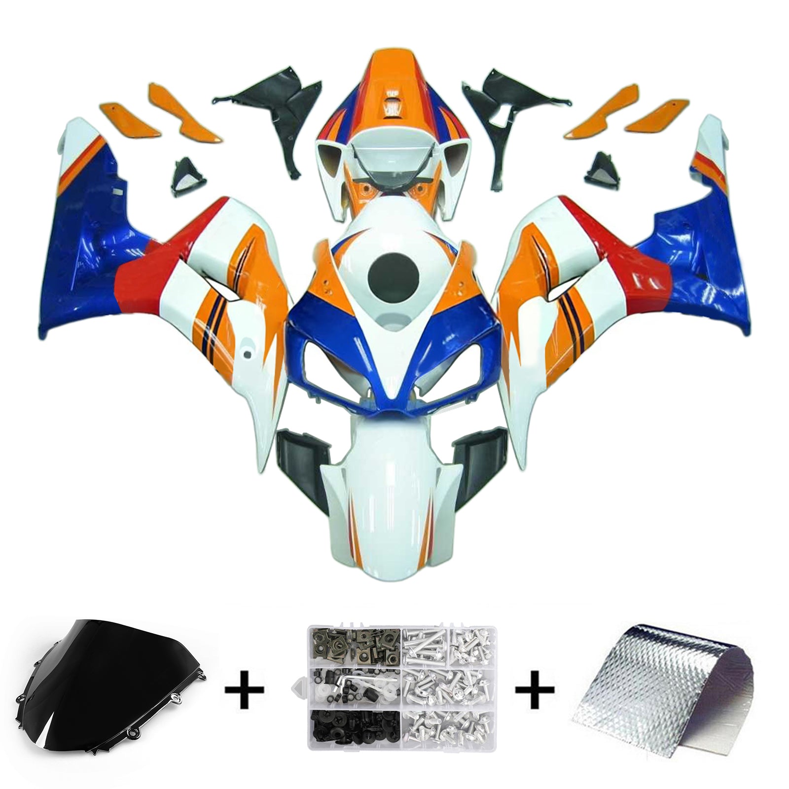 Kit de carénage injecté en plastique ABS pour Honda CBR1000RR 2006-2007