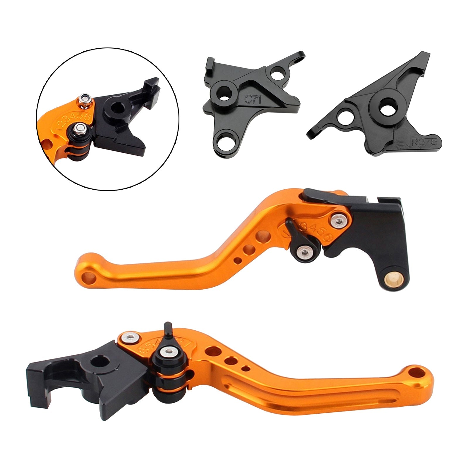 Levier de frein et d'embrayage court pour BMW R NINE T / PURE / RACER 2017-2023