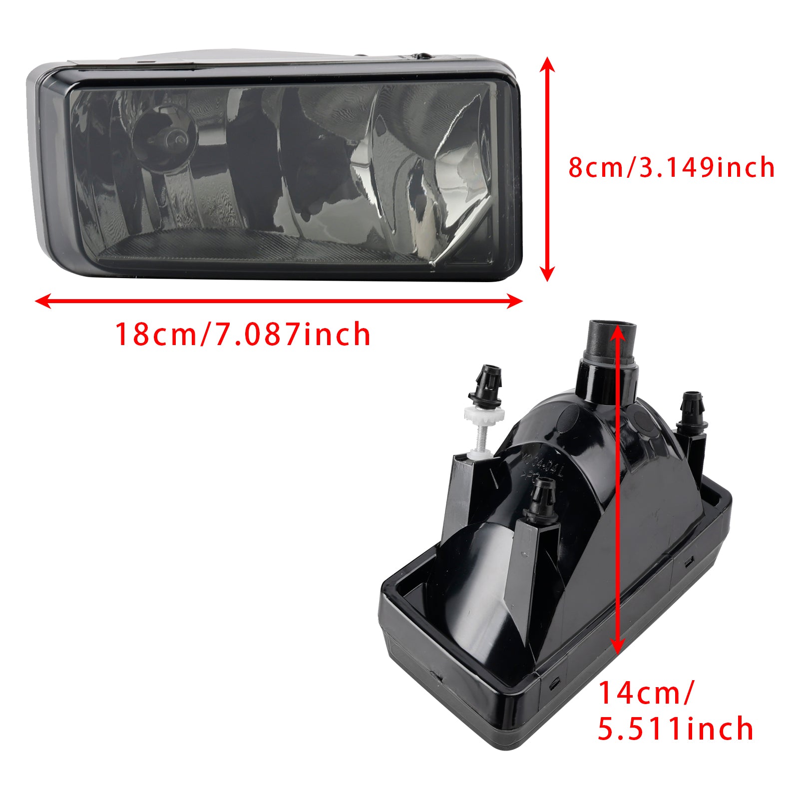 Par sprednjih meglenkov z žarnicami za 2007–2013 Chevrolet Silverado, dimljena očala