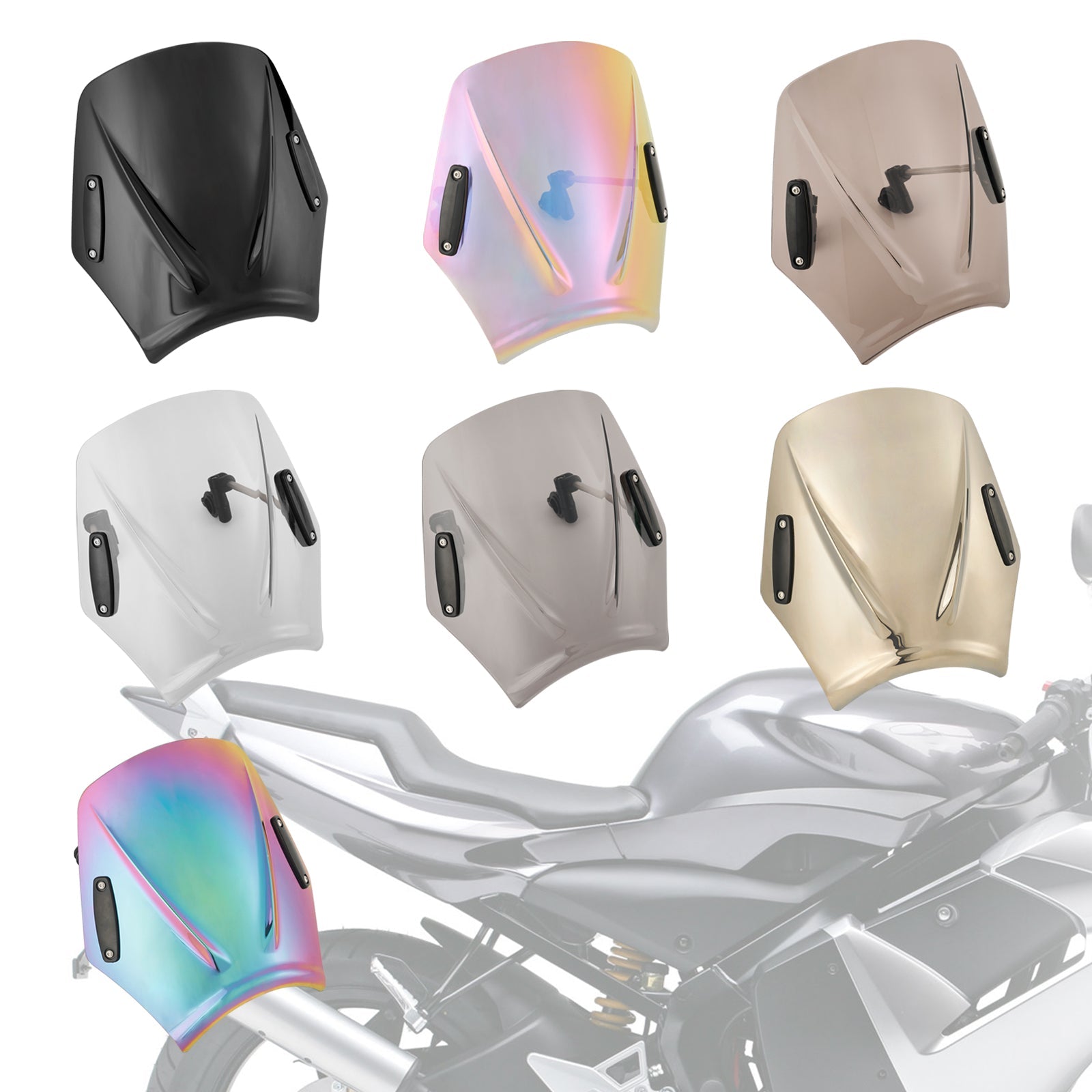 Moto con manubrio 22 mm/7/8 "Vidone del parabrezza universale