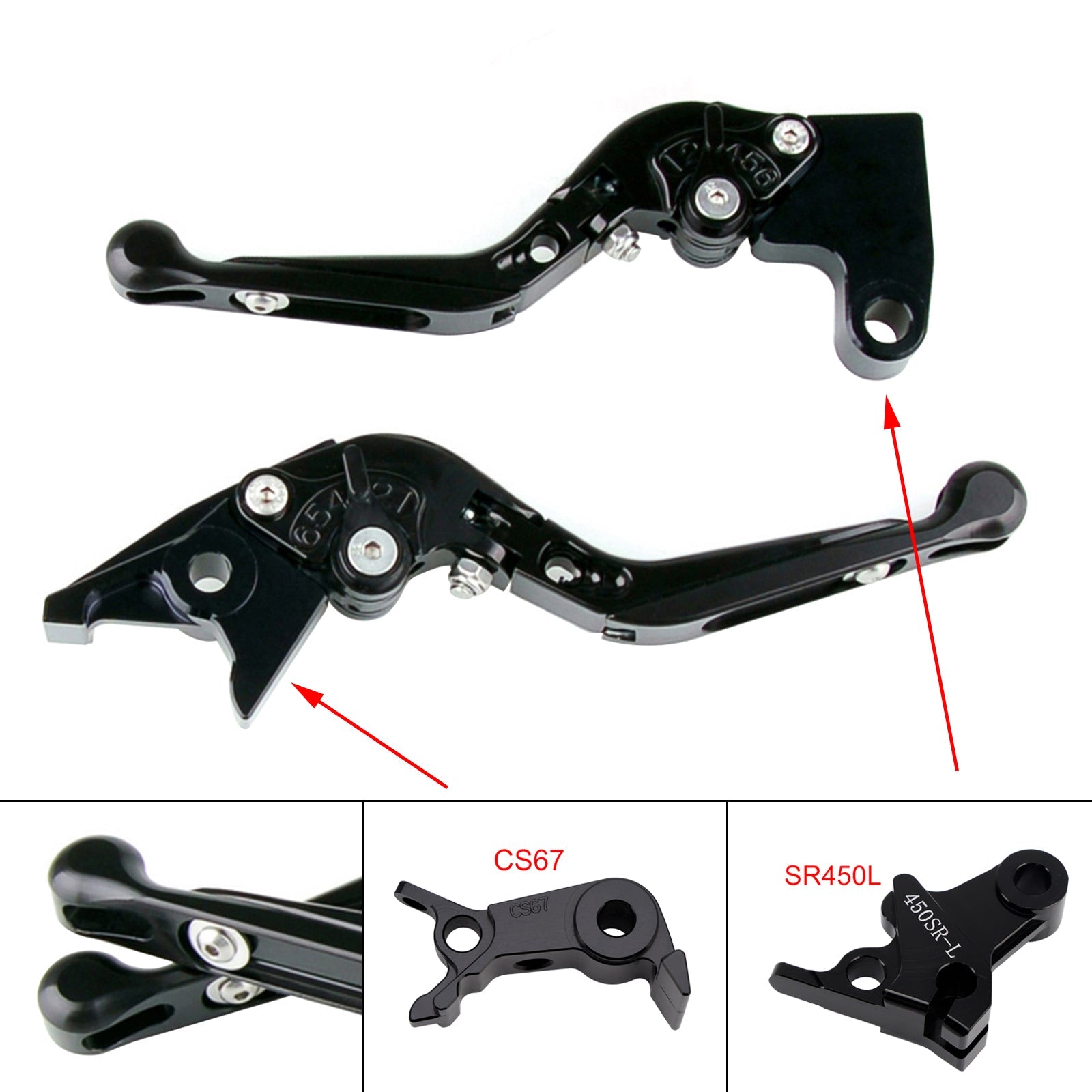 Levier de frein et d'embrayage réglable compatible avec VOGE DS900X 900DSX 2024-2026
