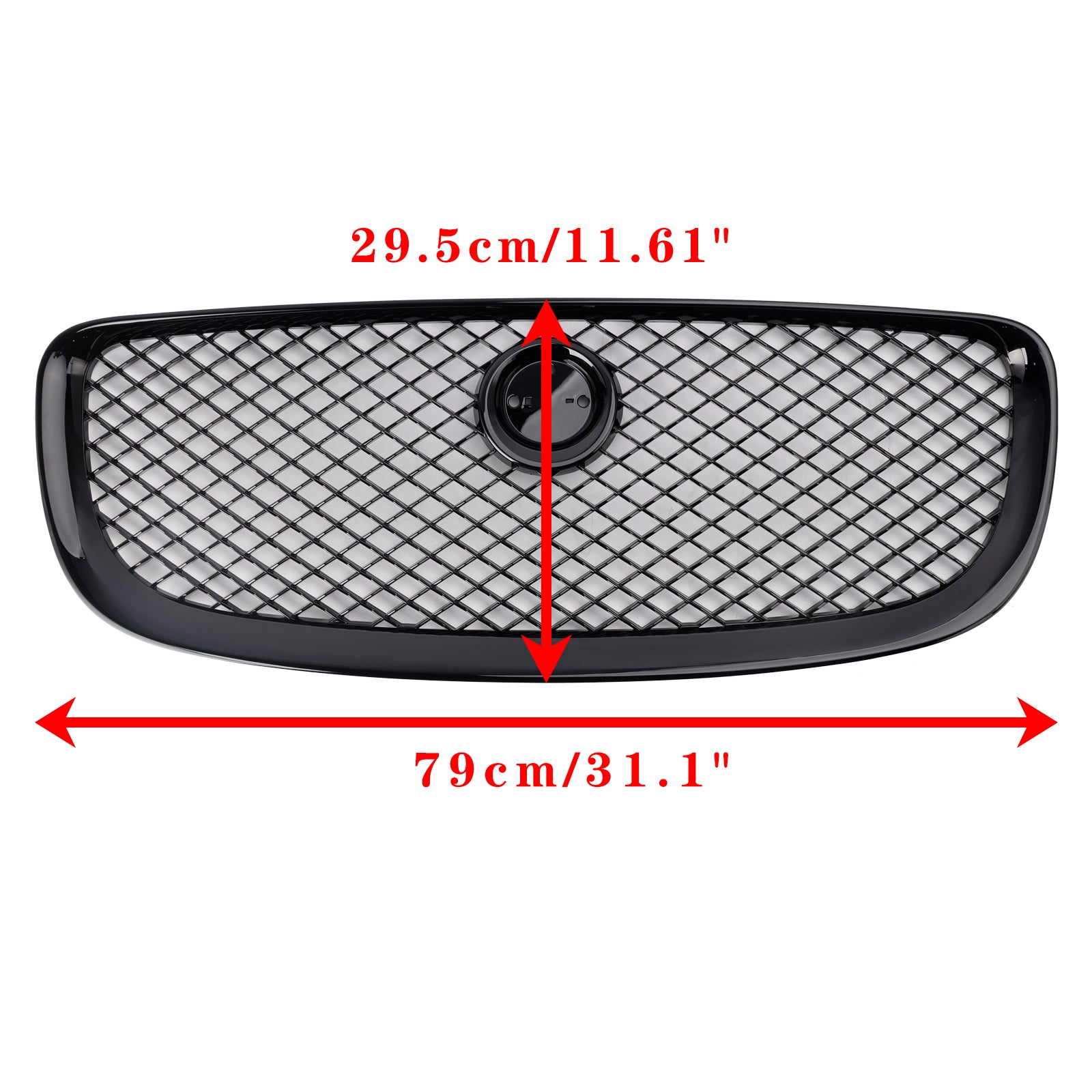 Grille de pare-chocs avant noire brillante Jaguar XJ 2010-2015