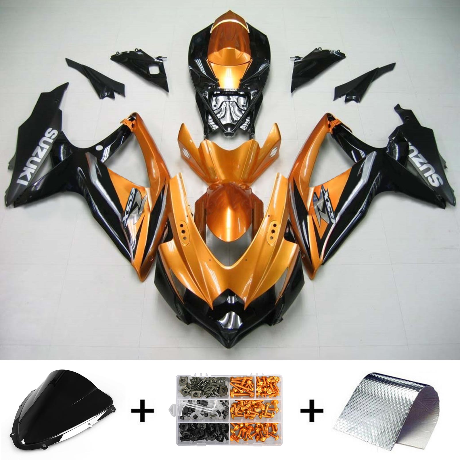Kit di carenatura a iniezione, carrozzeria in plastica ABS per Suzuki GSXR 600/750 2008-2010 K8