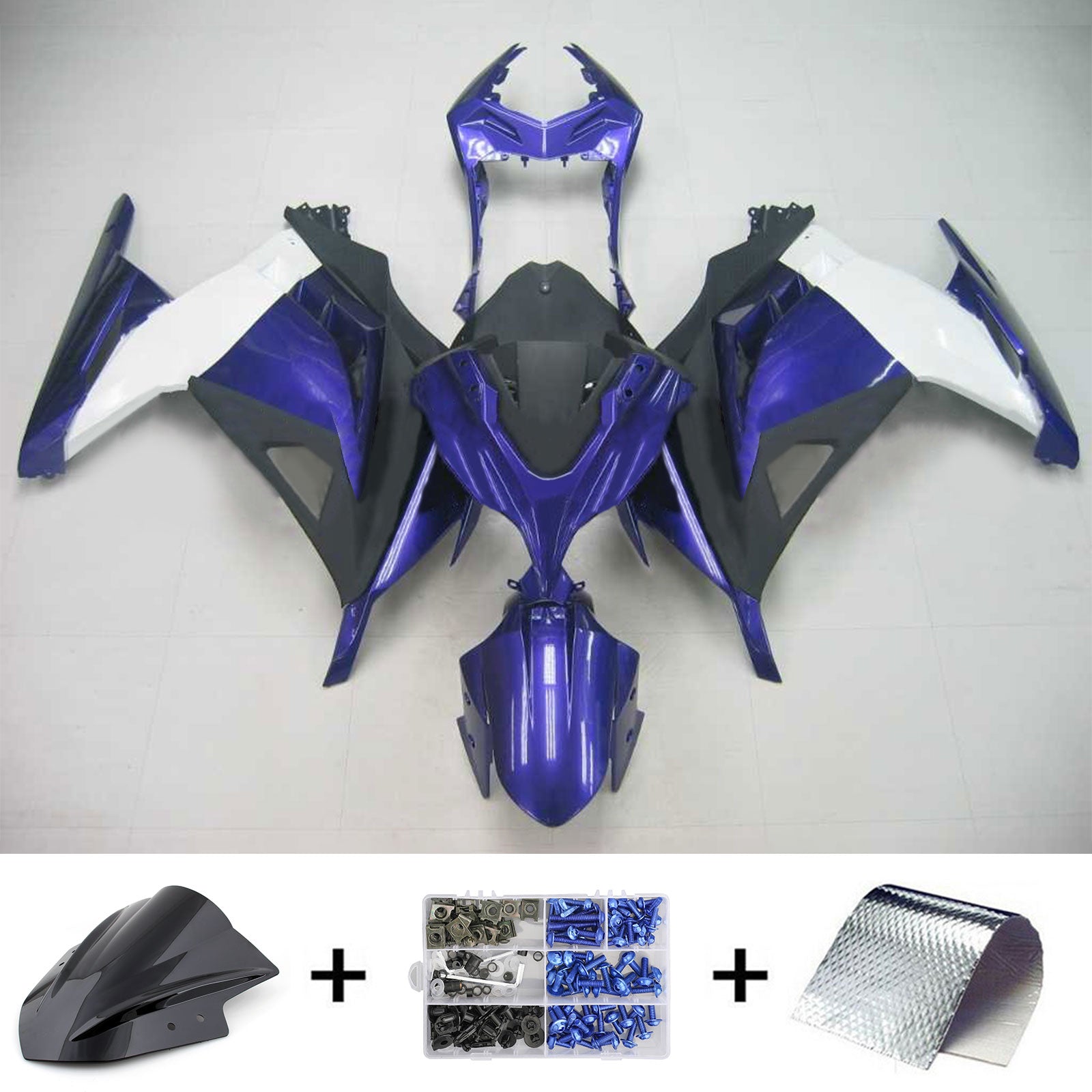 2013-2017 Kawasaki EX300 / Ninja 300 Kit de carenado de inyección de carrocería de plástico ABS