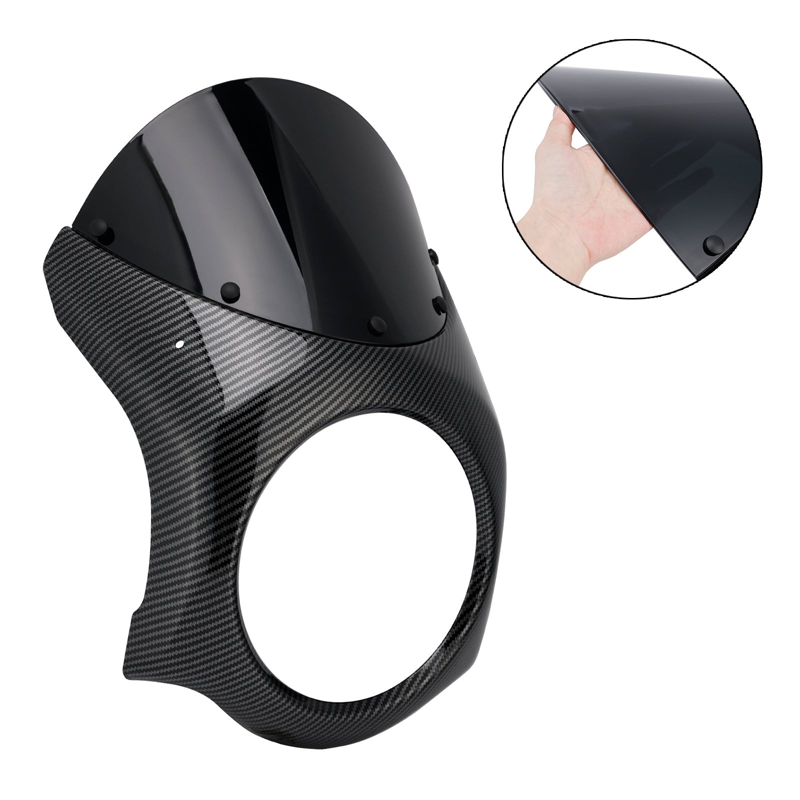 Fiera del parabrezza del faro per eliminatori Kawasaki 500 2024-2025