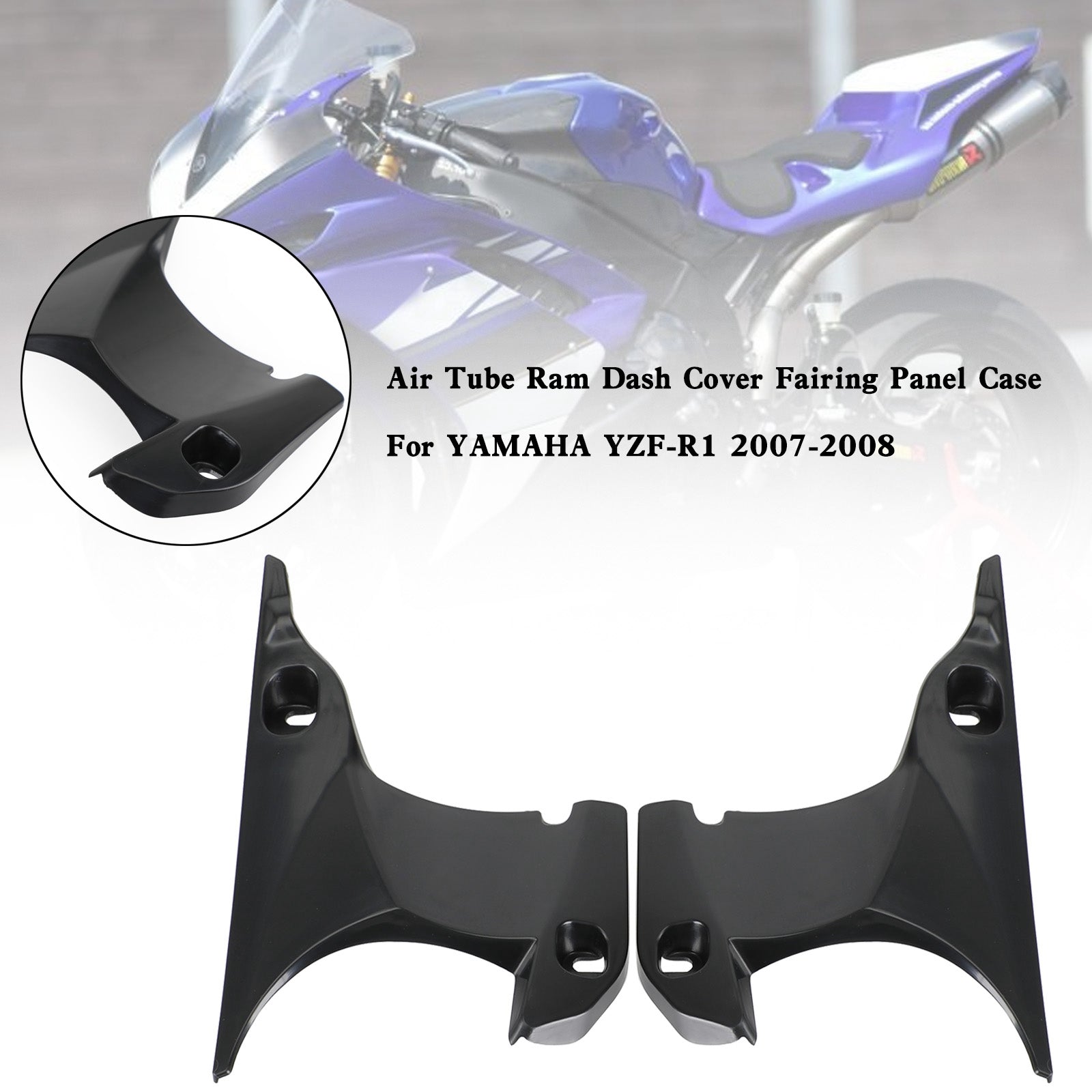 2007 2008 Yamaha YZF R1 etuilmaputken pussin kojelaudan suojapaneelin kotelo