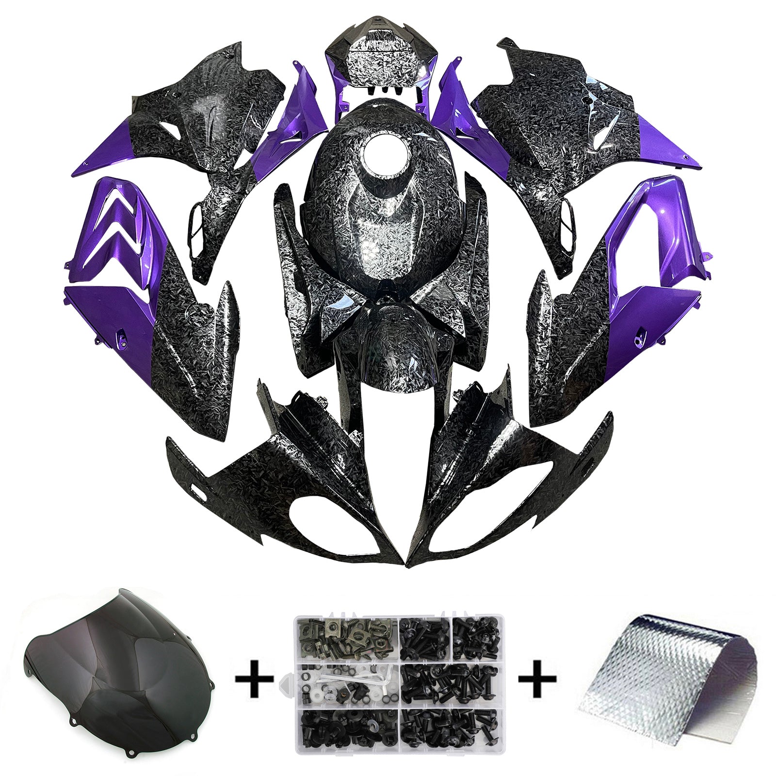 Kit de carénage injecté en plastique ABS pour BMW S1000RR 2017-2018