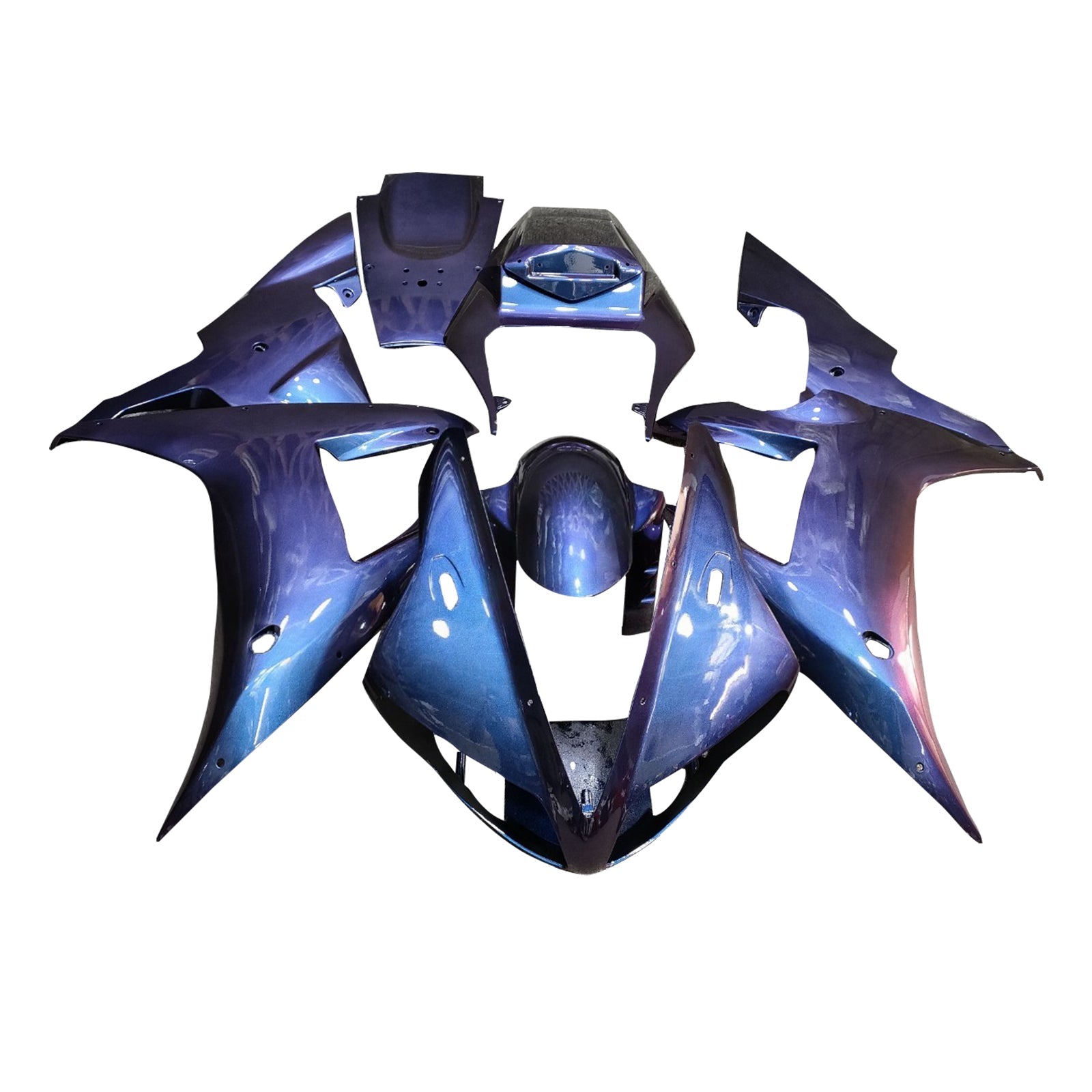 Kit de carénage injecté en plastique ABS pour Yamaha YZFR1 YZF-R1 2002-2003