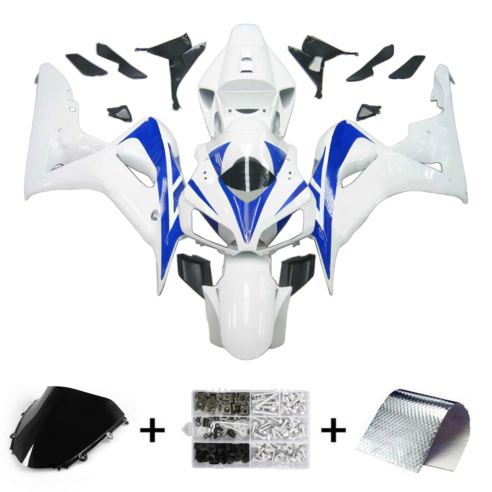 Kit de carénage par injection, carrosserie en plastique ABS pour Honda CBR1000RR 2006-2007