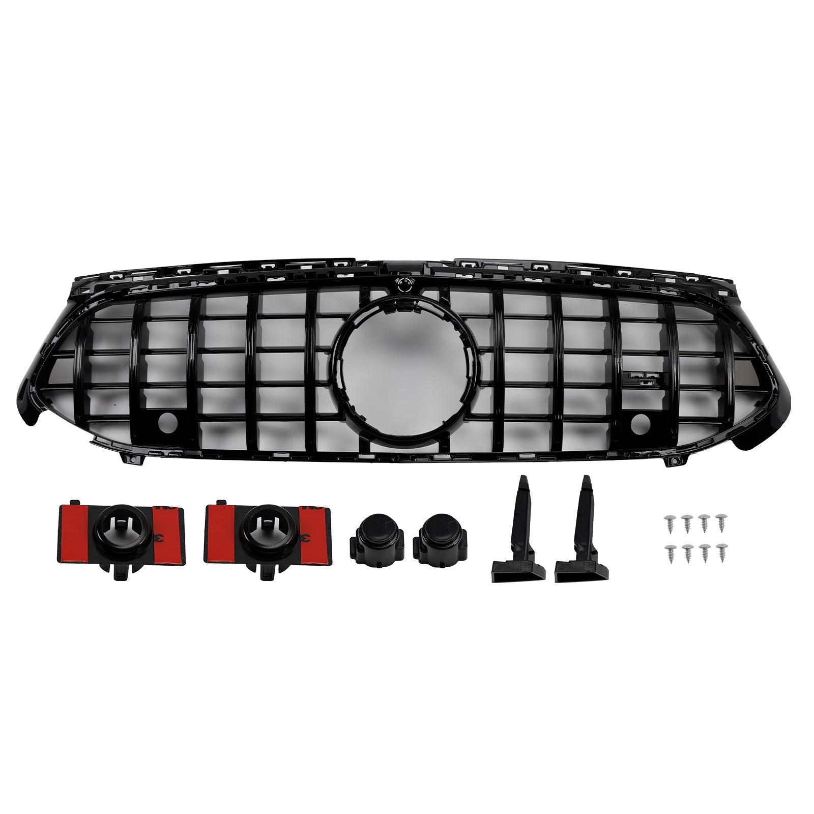 Glanzend zwarte frontgrille voor Mercedes A-Klasse W177 A35 A180 2023-2025