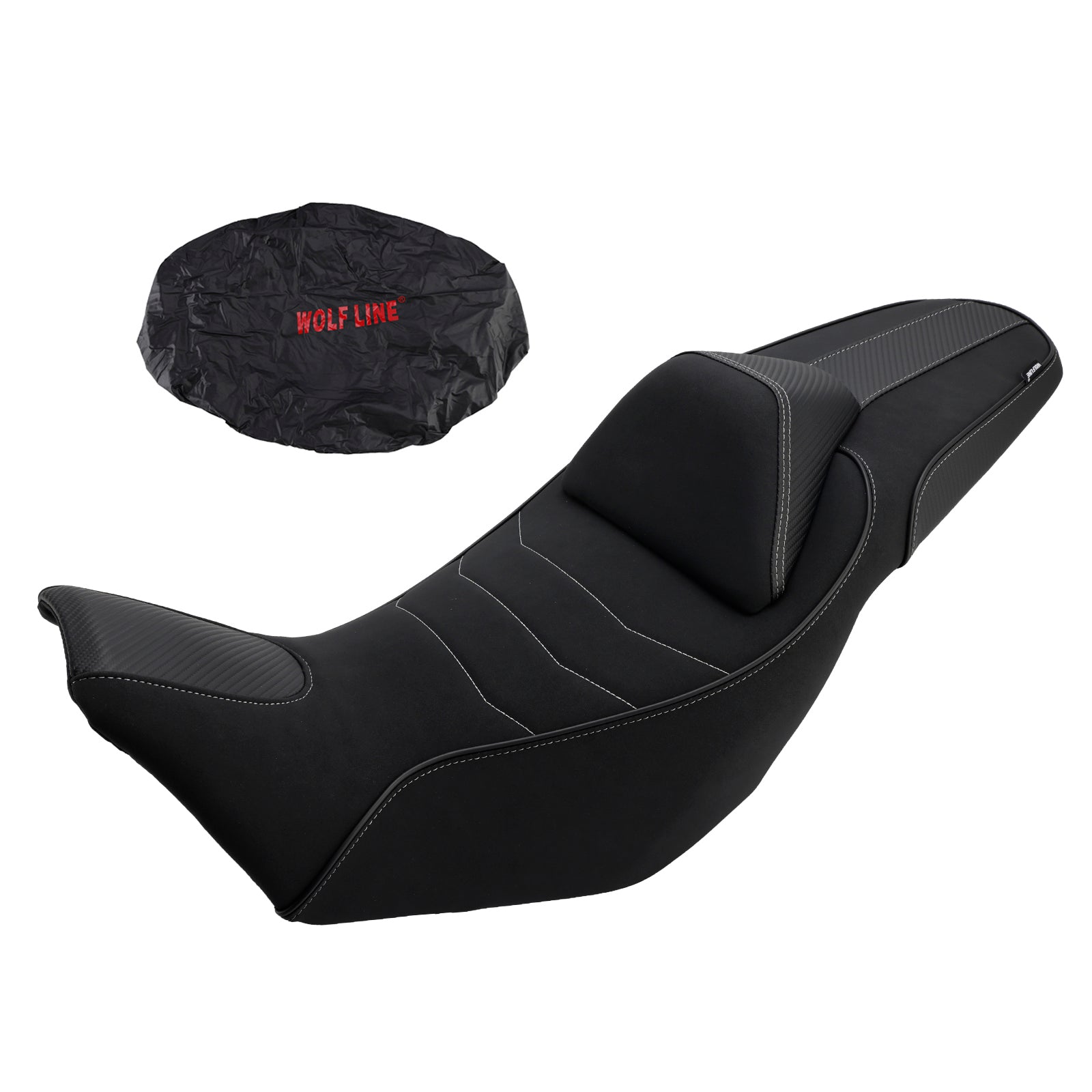 Popolnoma oblazinjen sovoznikov sedež +15 mm za Honda NX400 in NX500 (2024-2025)