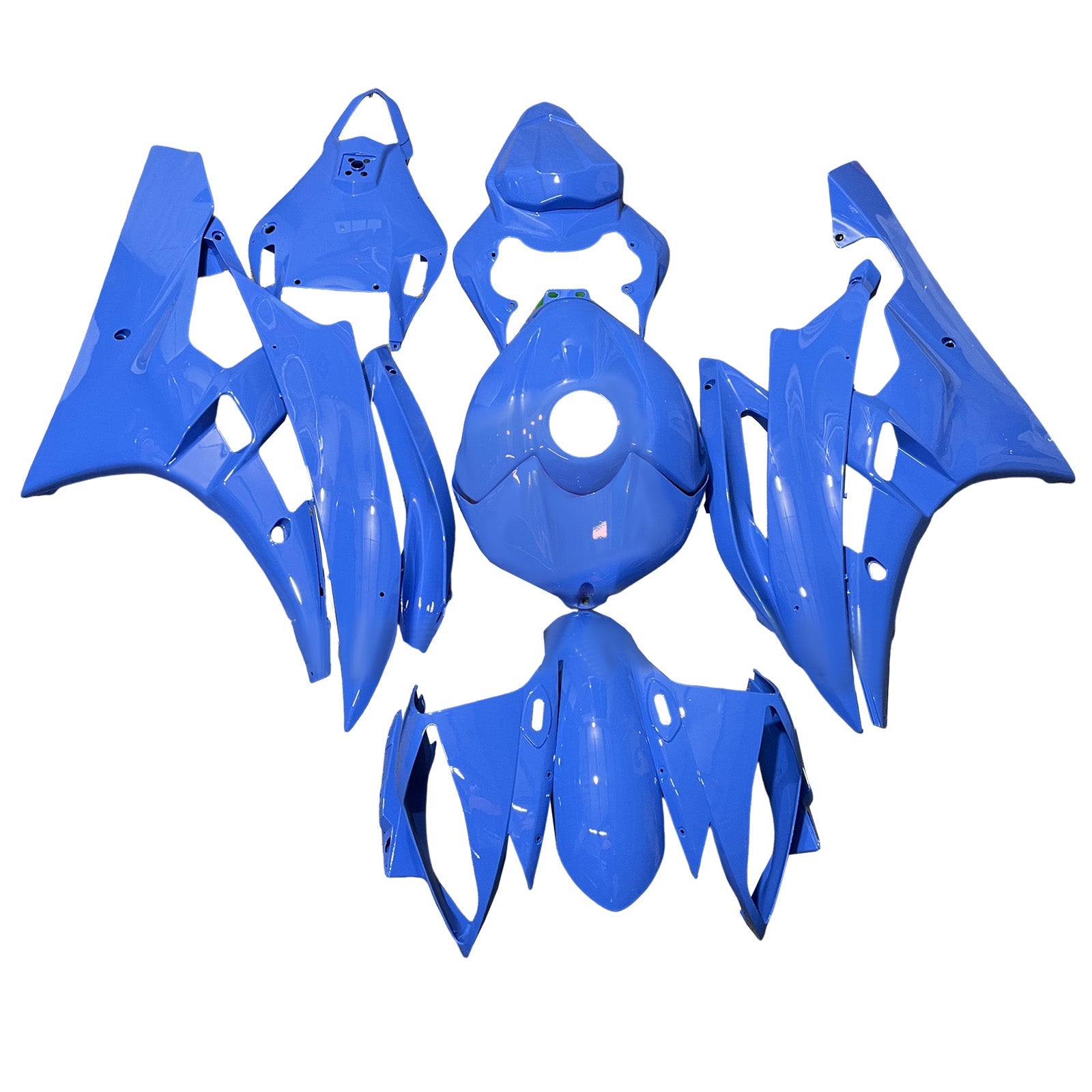 Kit de carénage injecté en plastique ABS pour Yamaha YZFR6 YZF-R6 2006-2007