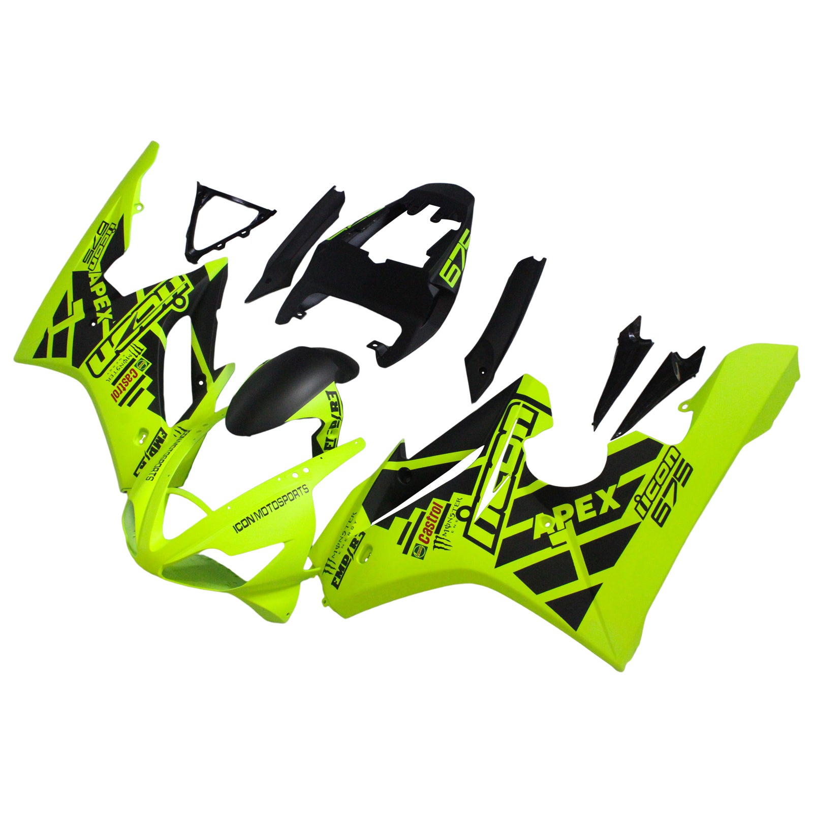 Zestaw owiewki wtrysku, ABS Plastic Corpe for Triumph Daytona 675 2006-2008