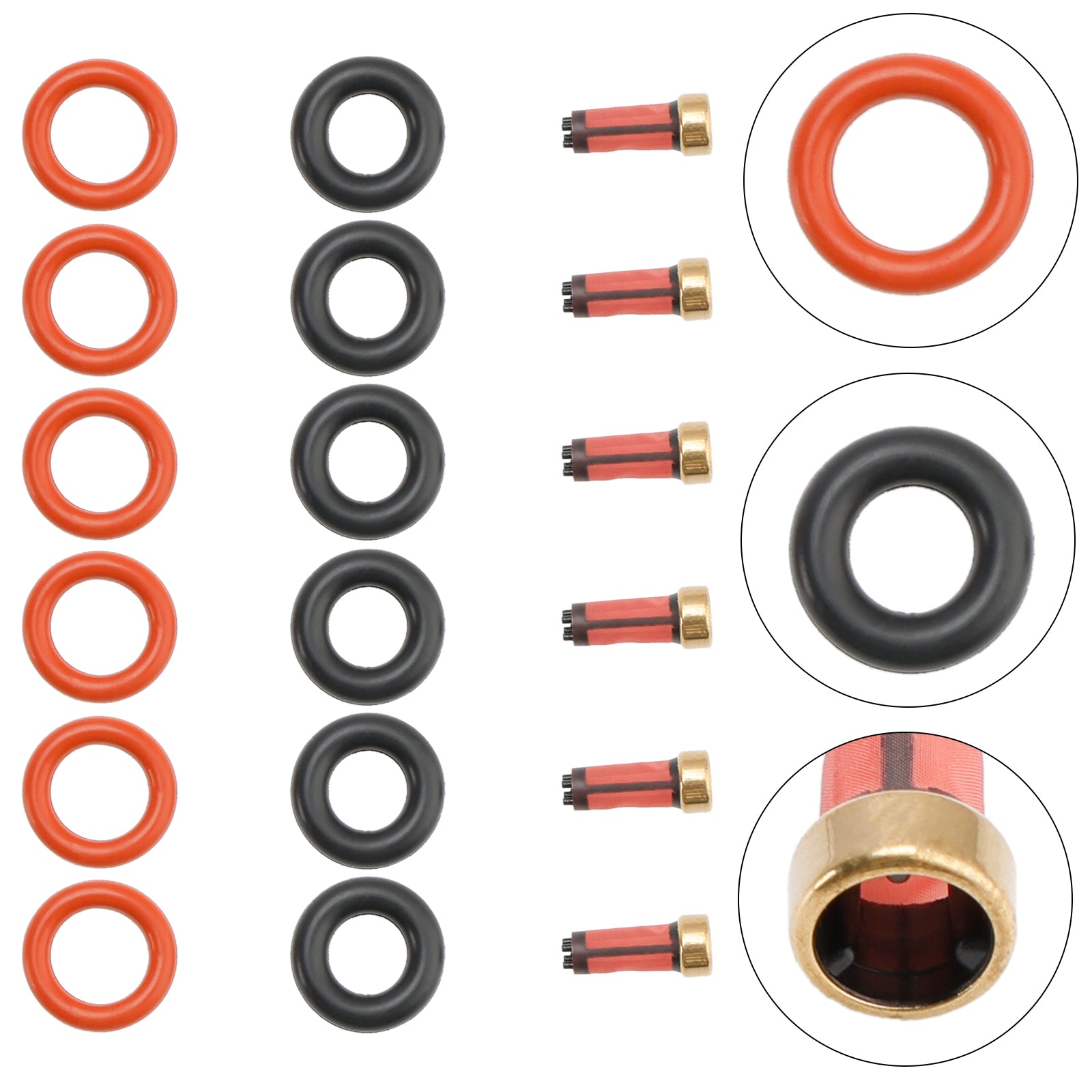 Kits de réparation d'injecteur de carburant BMW E46 320i 323i 325i 328i 330i M52 M54 13537546244 13641437487