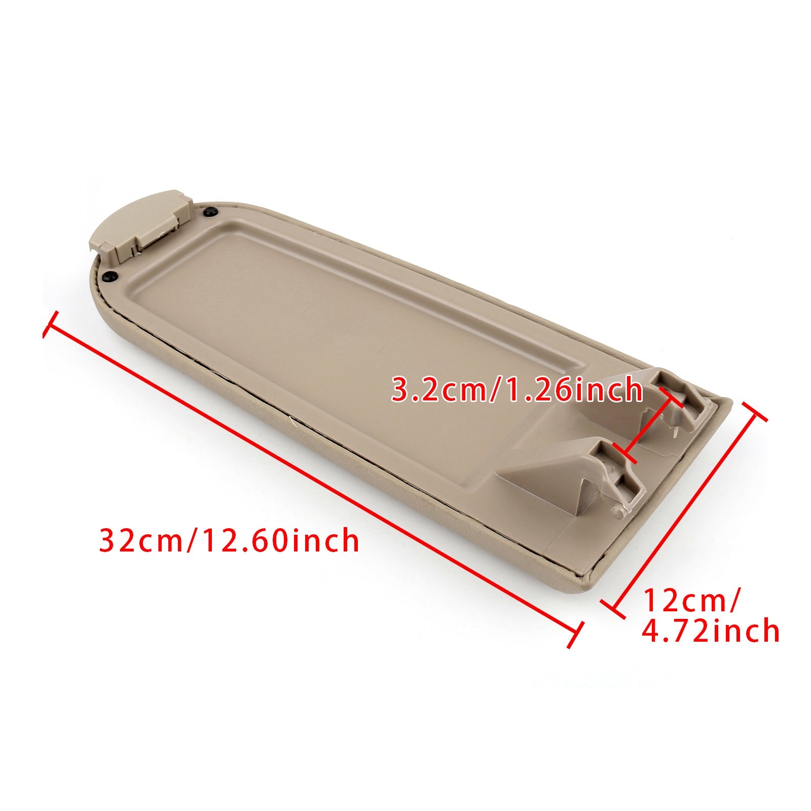 Cubierta de la consola central del reposabrazos de cuero beige para VW Mk4 Jetta Bora Golf 18D867173