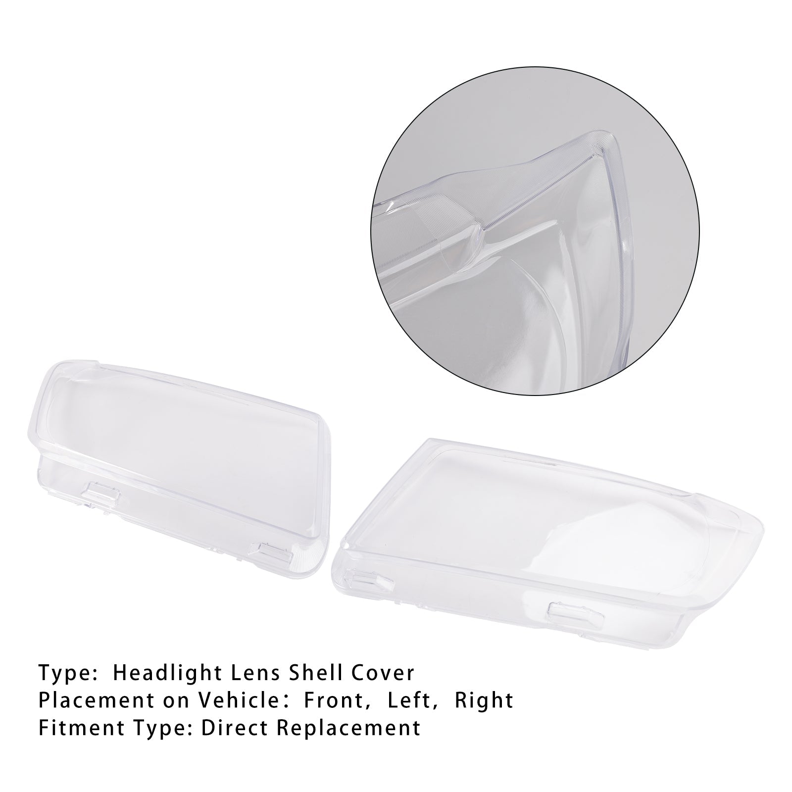 Conjunto de 2 faros transparentes para Jeep Grand Cherokee 2011-2013