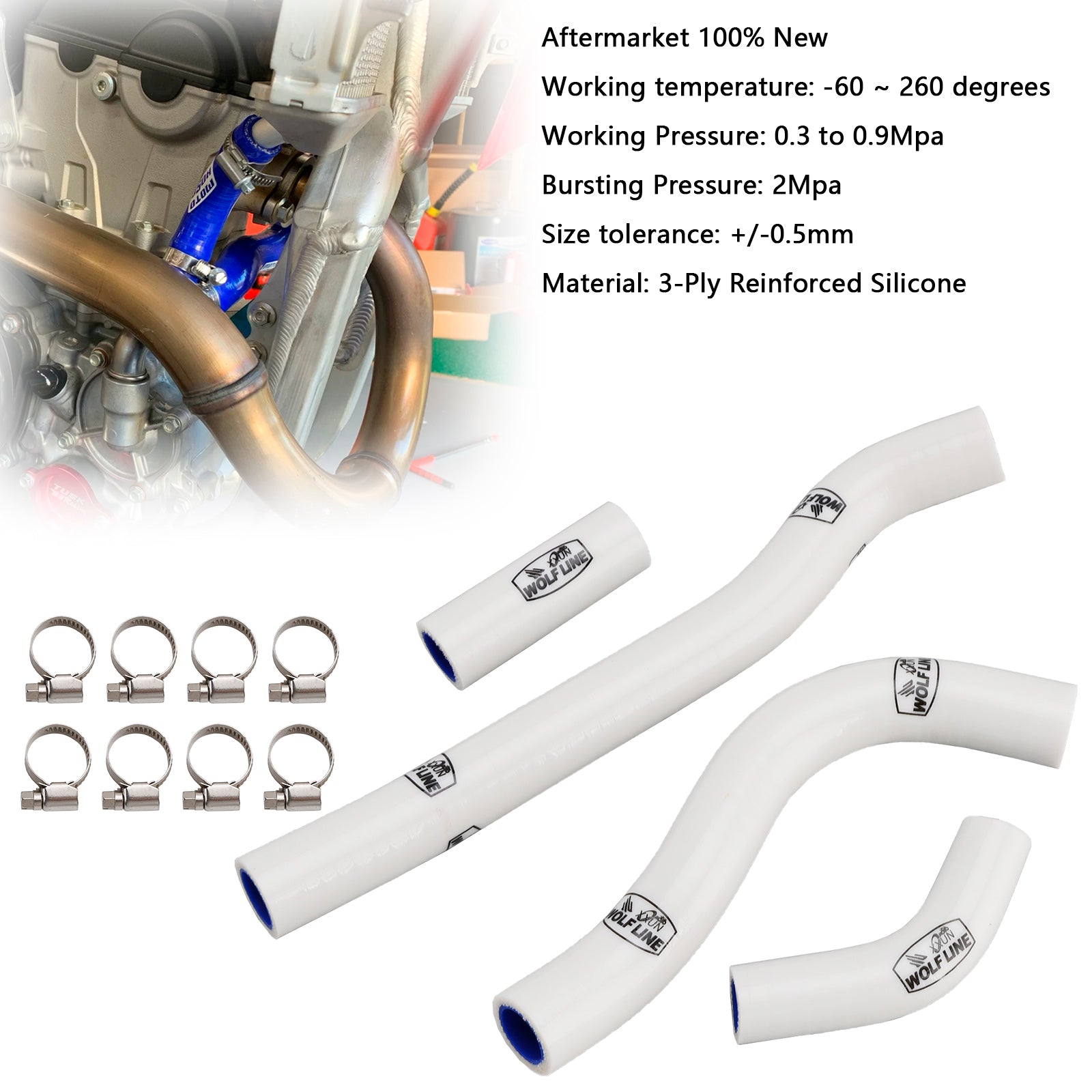 Durite de refroidissement en silicone pour radiateur Honda CRF250R et CRF250RX (2022-2025)