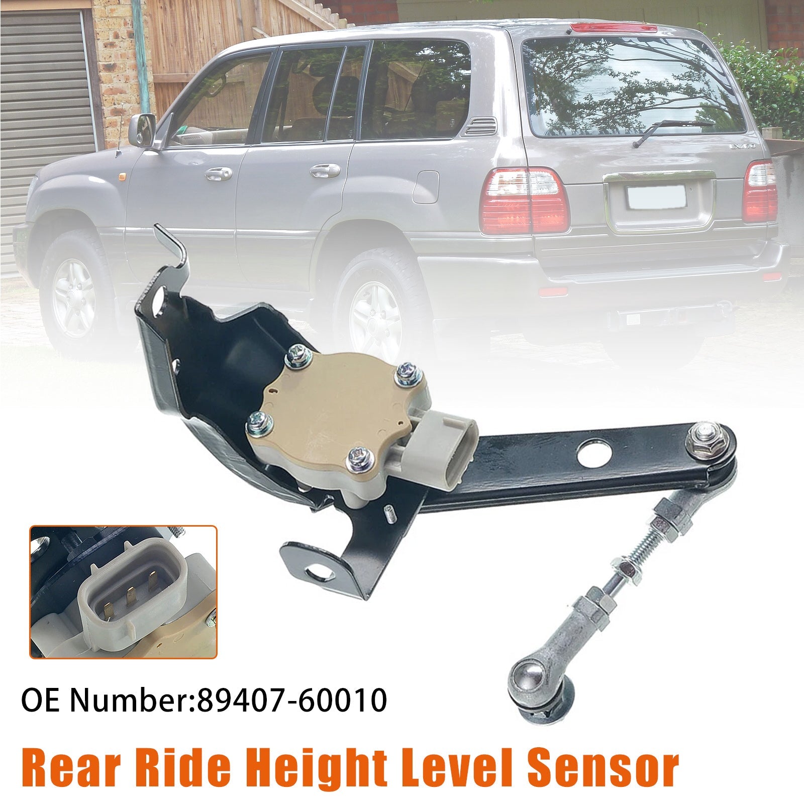 Sensor de nivel de altura de marcha lateral trasero 89407-60010 para Toyota Land Cruiser LX470 J100