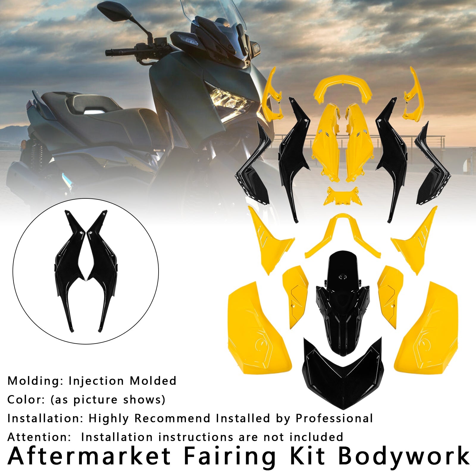 Kitting and Bodywork Kit inyectado para Yamaha X-Max 300 XMAX 2023-2024