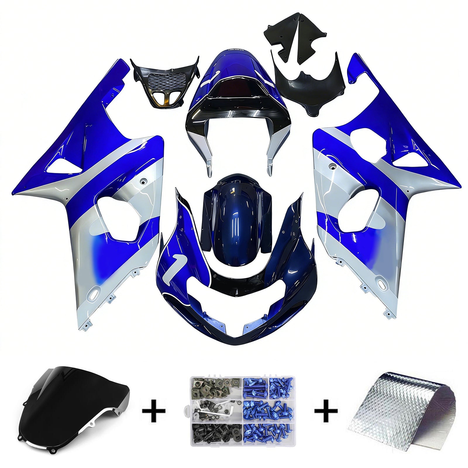 Injection carénage kit carrosserie plastique ABS pour Suzuki GSXR1000 2000-2002 K1 K2