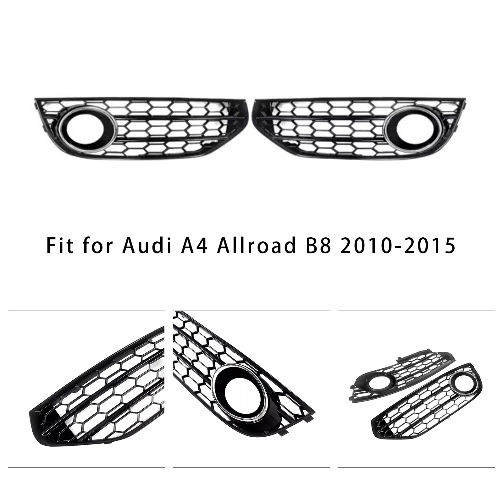 Grid de protección de panal anti-crianza para parachoques Audi A4 Allroad B8 2010-2015