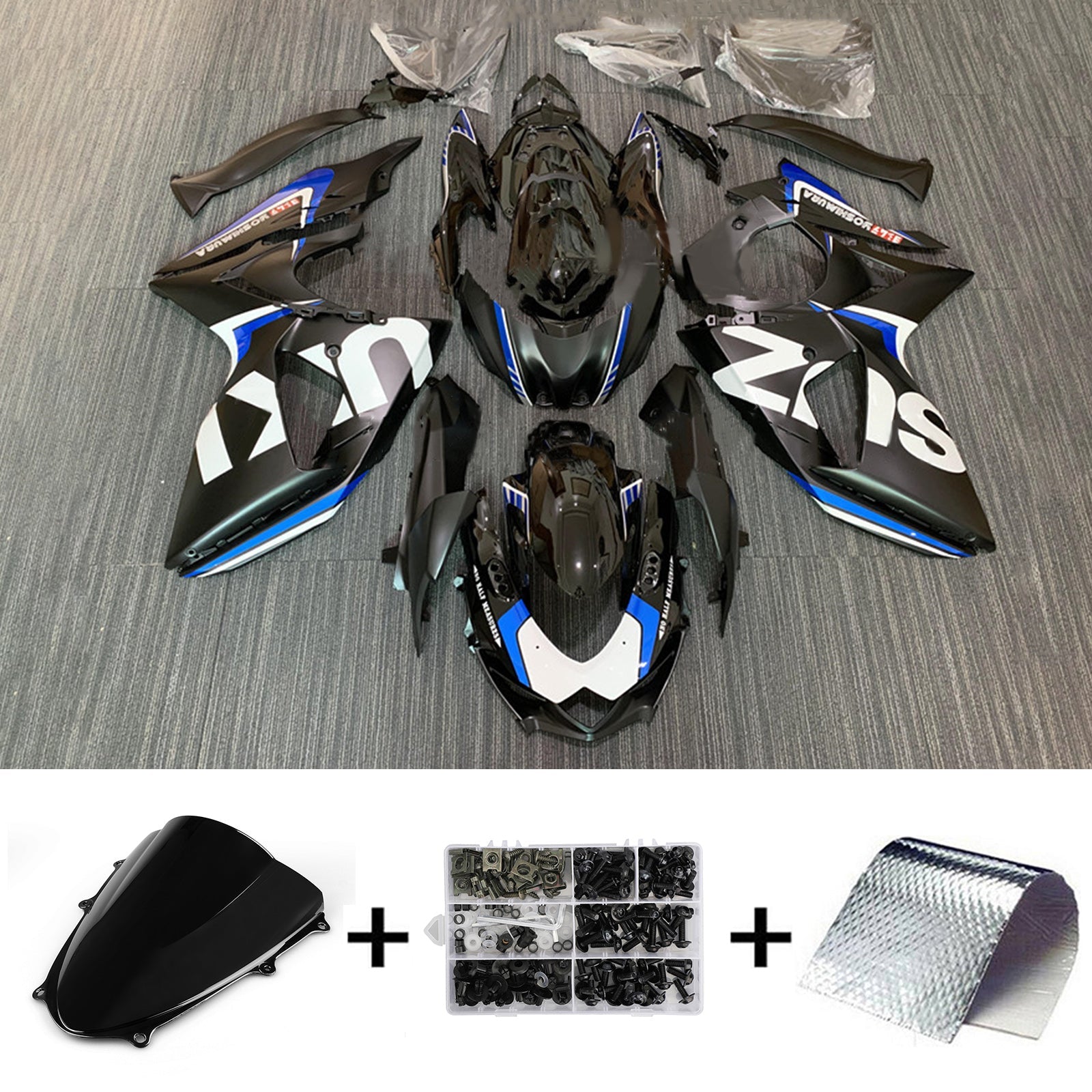 Amotopart Suzuki GSXR1000 2009-2016 K9 Kit Carrosserie Plastic Abs